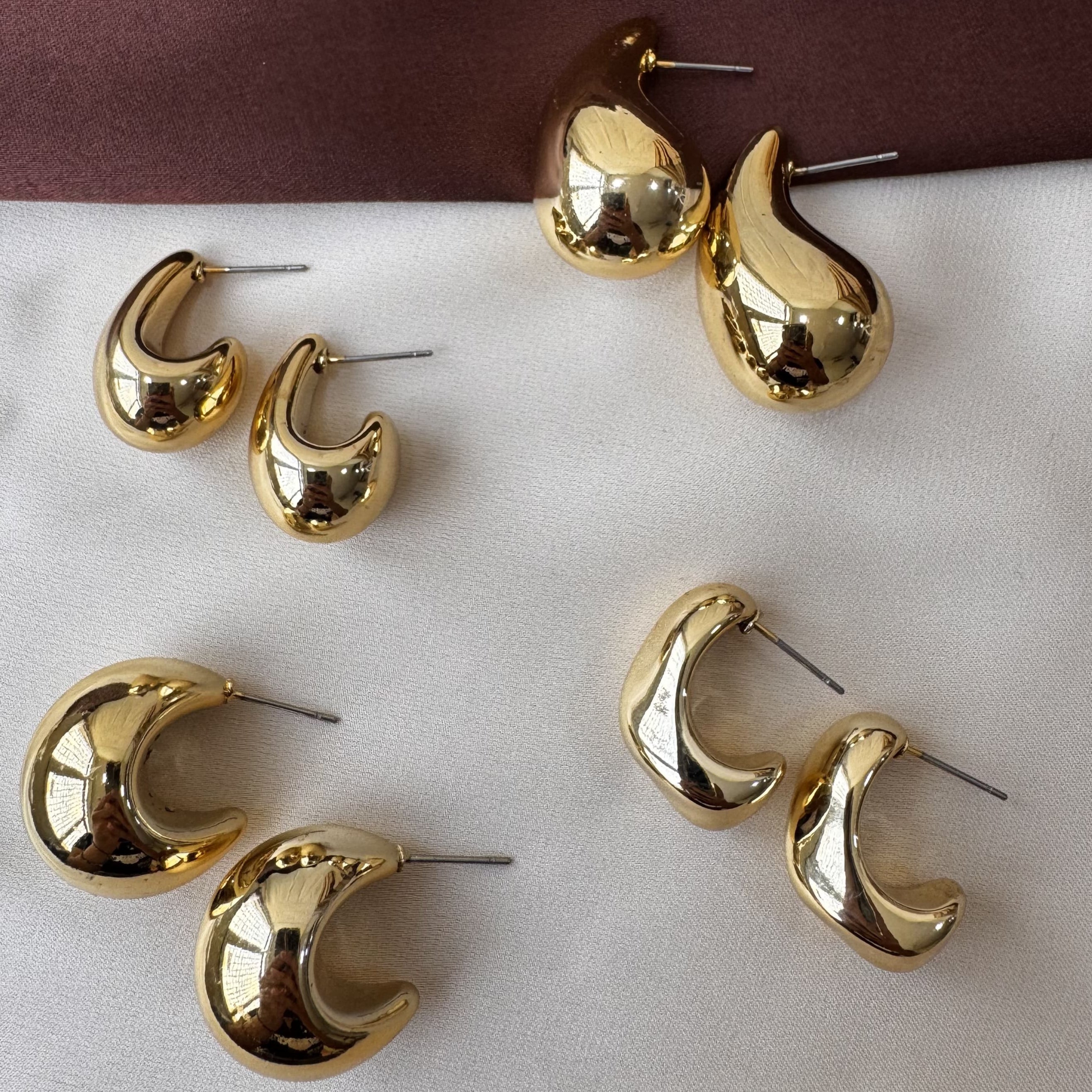 TFC Fancy Gold Plated Earrings (Combo set )