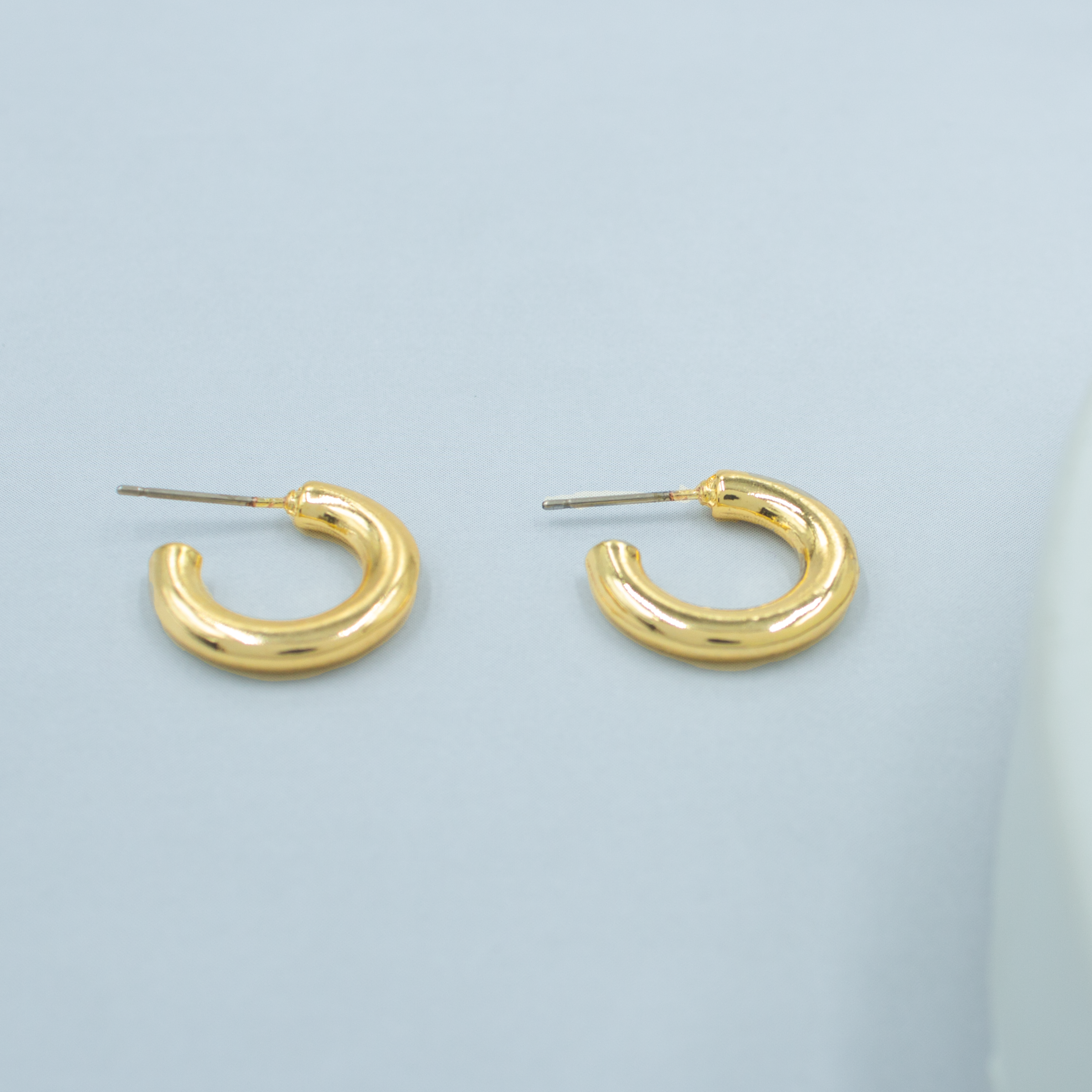 TFC Bold Gold Plated Hoop Earrings