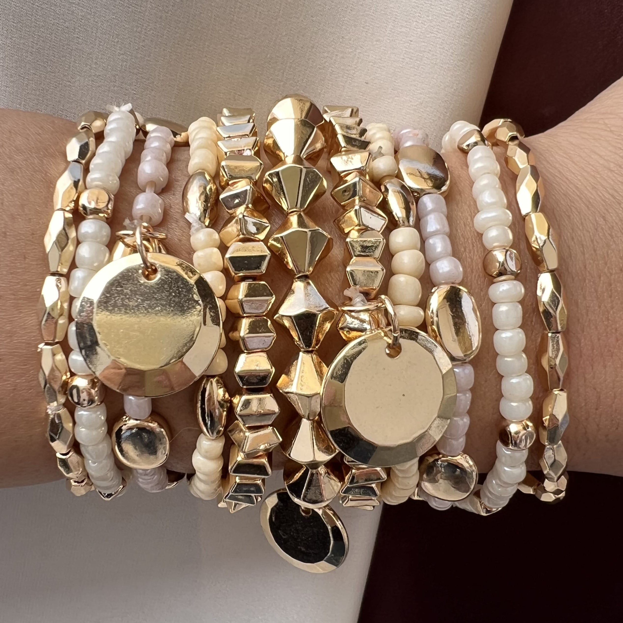 TFC Radiant Motif Gold Plated Bracelet (set of 11)