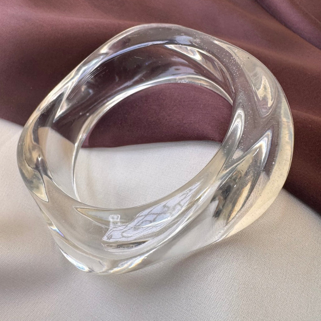 TFC Glass Layer Resin Bold Bangle