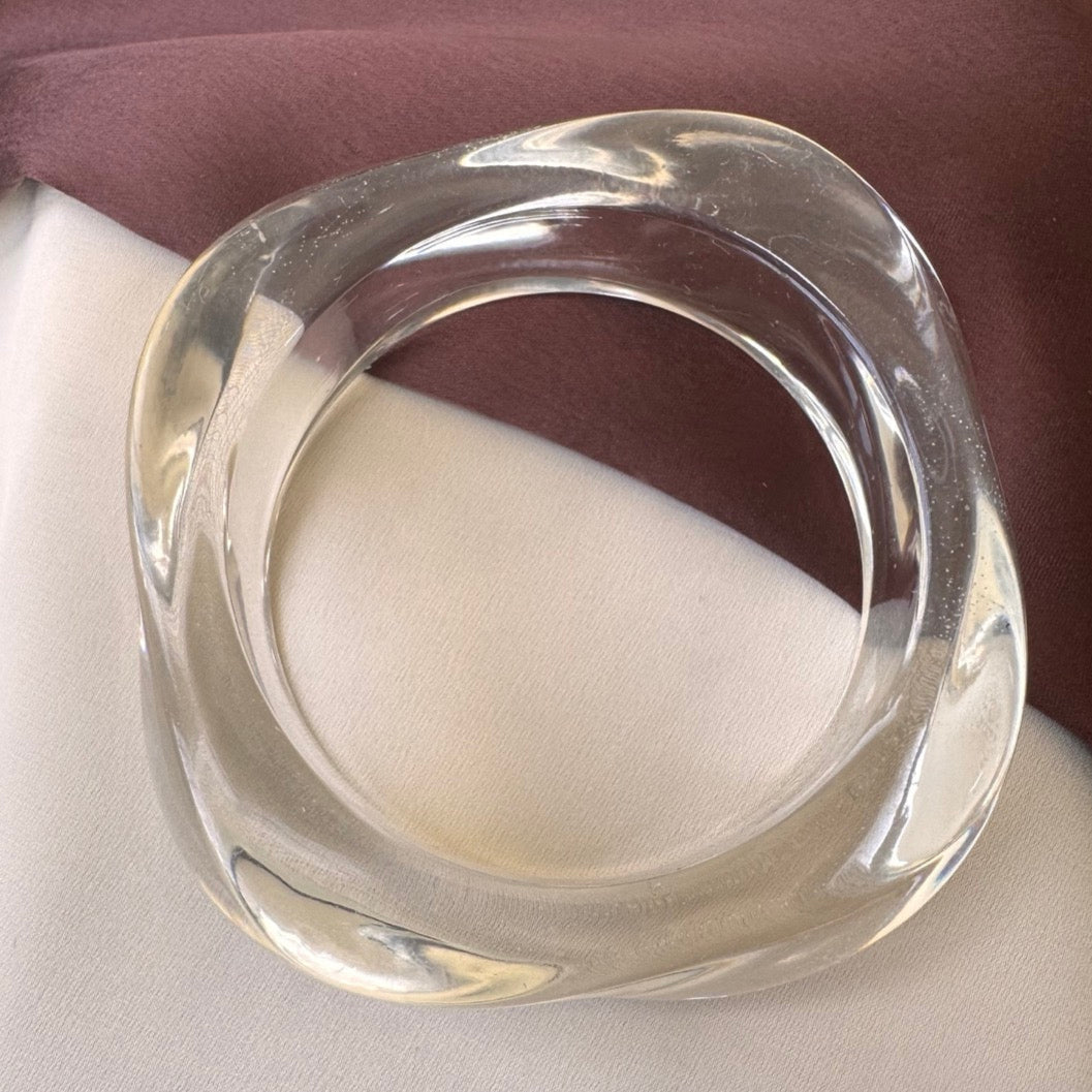 TFC Glass Layer Resin Bold Bangle