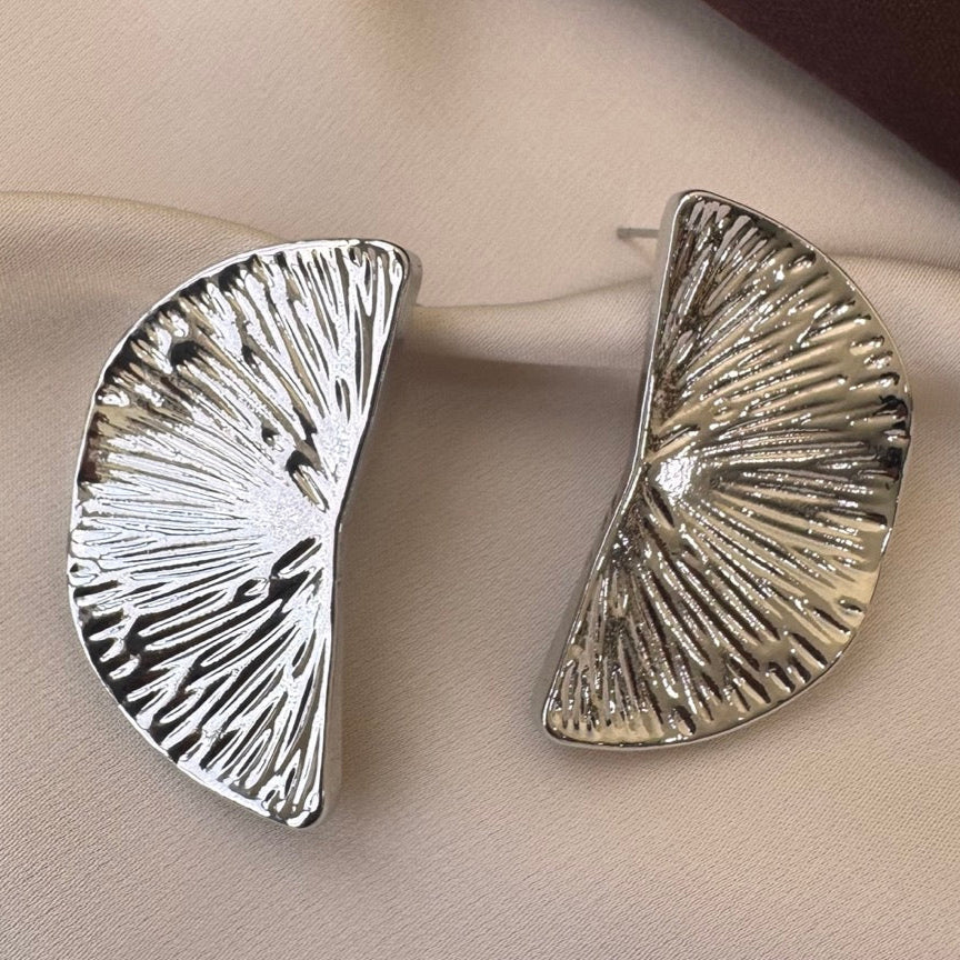 TFC Two Wing Silver Plated Stud Earrings