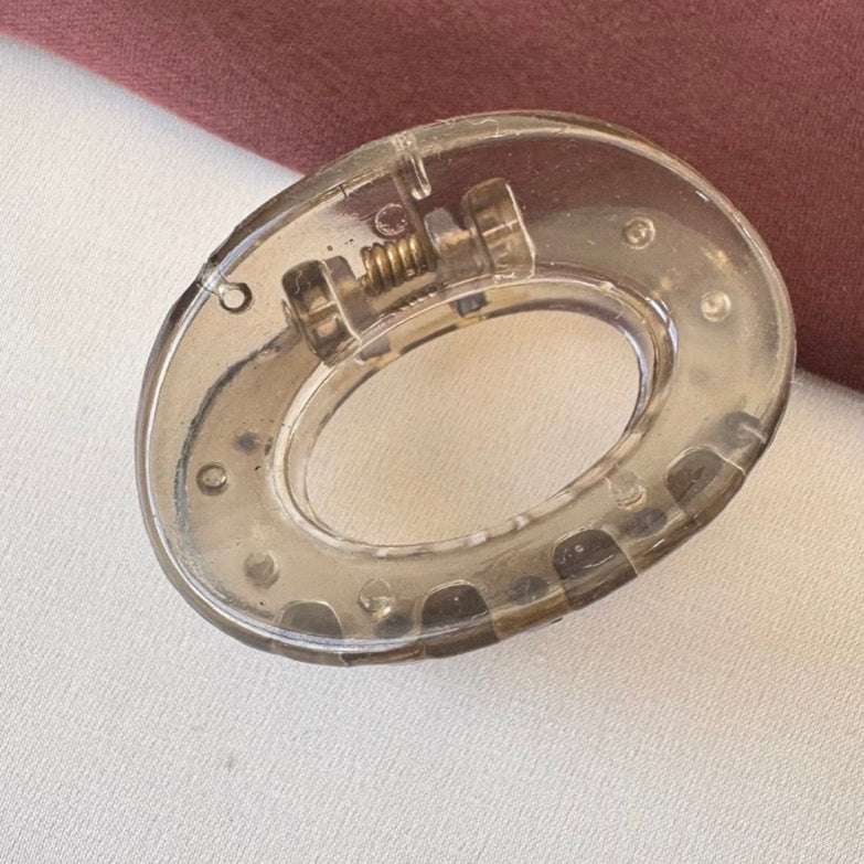 TFC Oval Clear hair clip