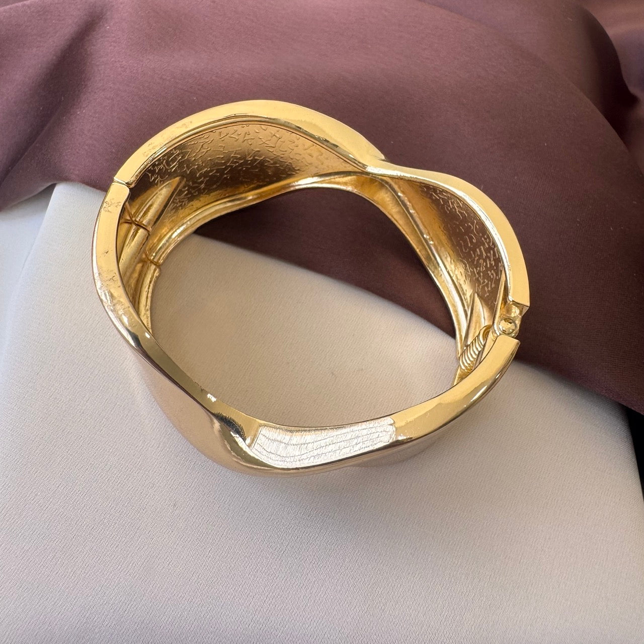 TFC Crossy Openable Gold Plated Bracelet Bangle