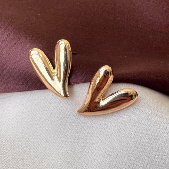 TFC Heartthrob Gold Plated Stud Earrings