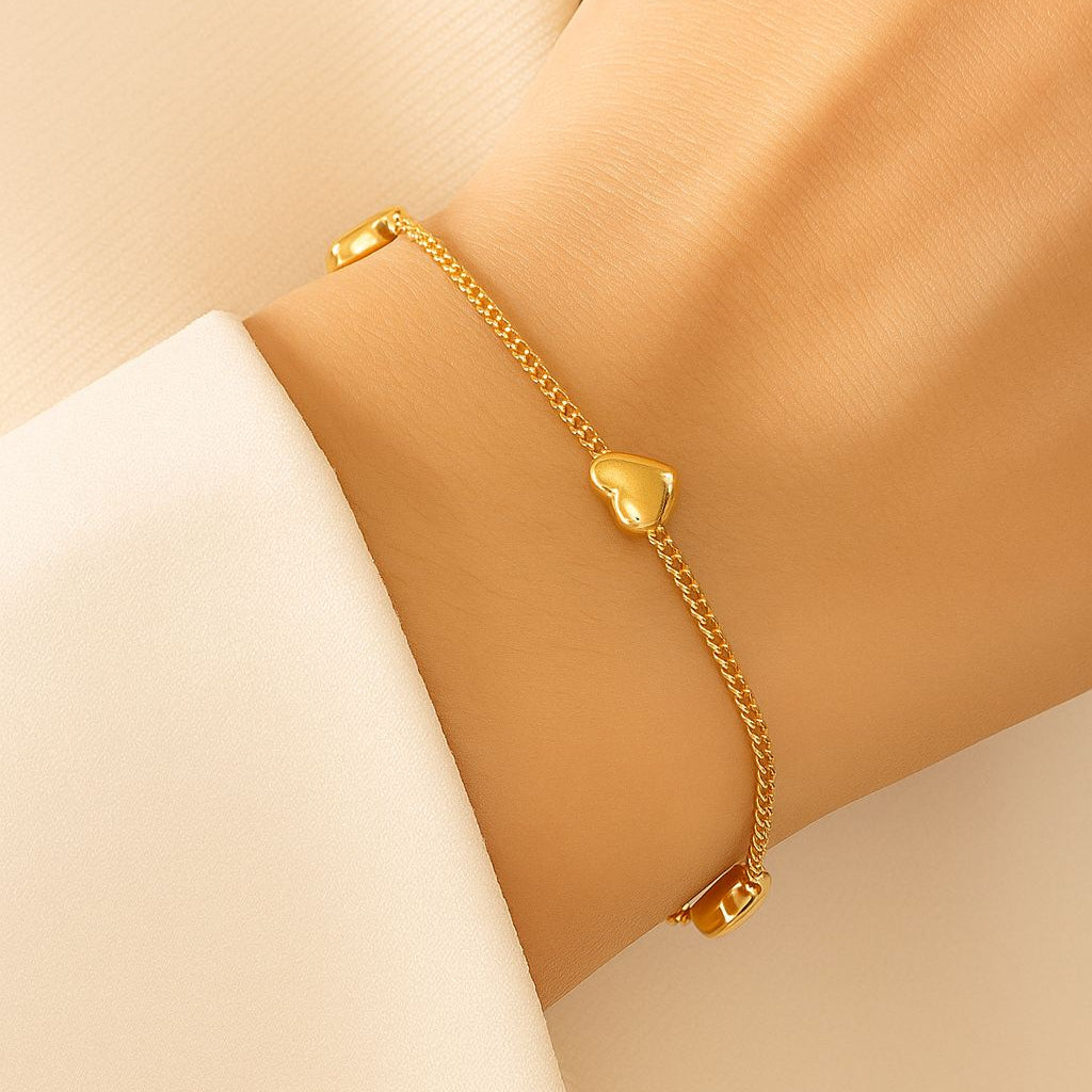 TFC Love Heart Gold Plated Bracelet