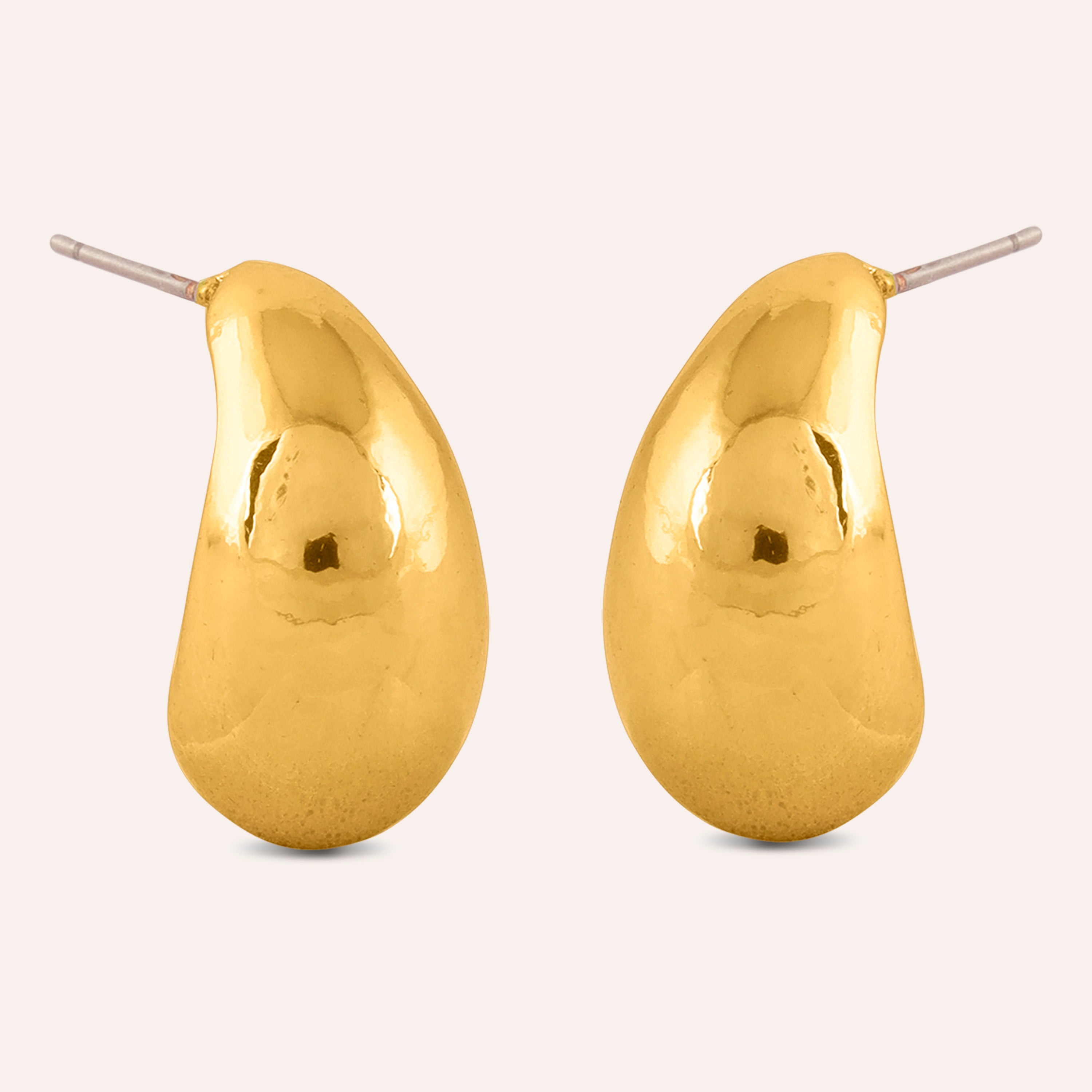 TFC 18K Pompom Huggie Gold Plated Stud Earrings