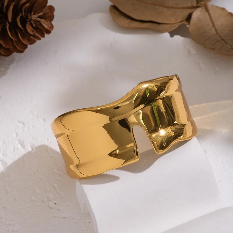 TFC Glamour Adjustable Gold Plated Cuff Bracelet