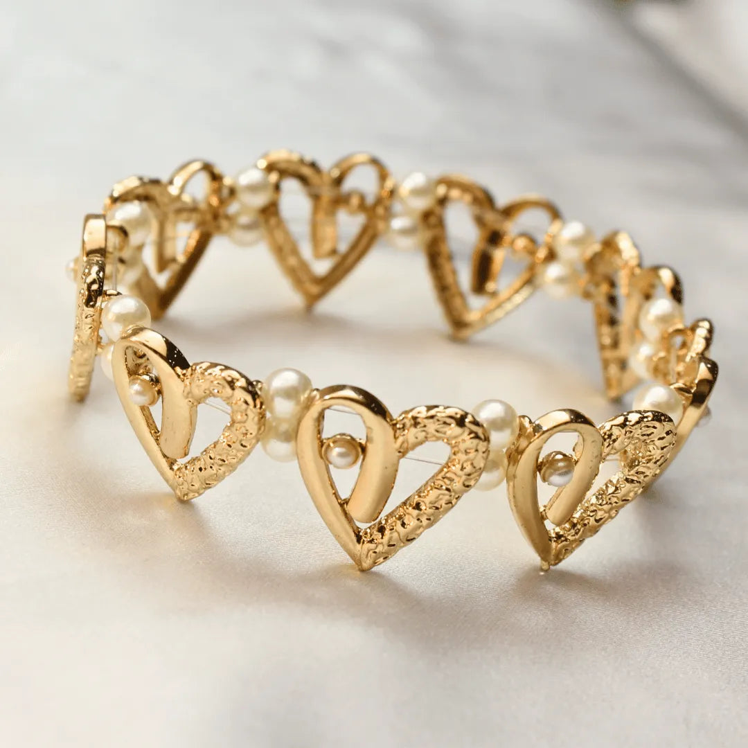 TFC Queen of Hearts Gold Plated Bracelet