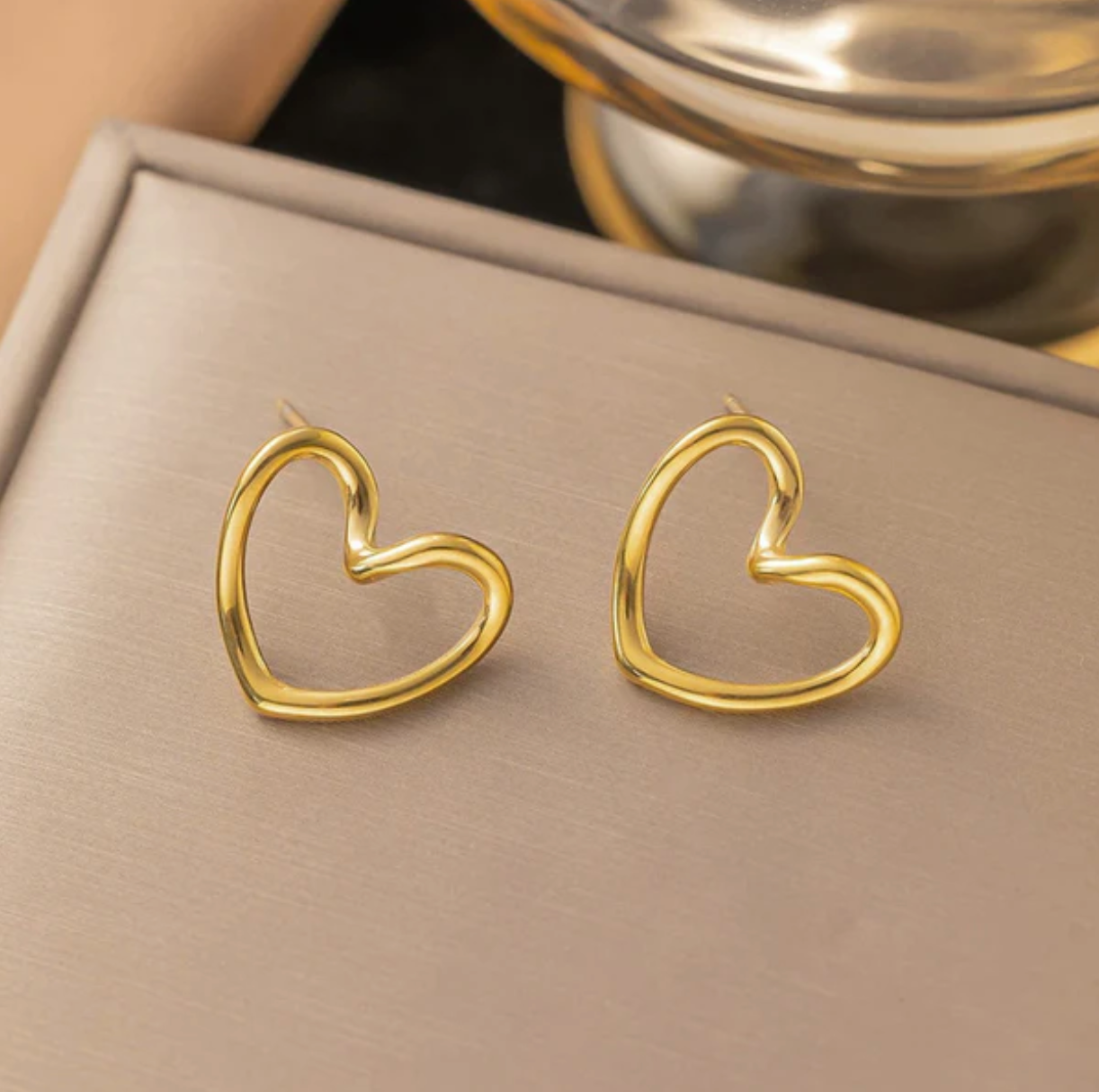 TFC Hearties Gold Plated Stud Earrings