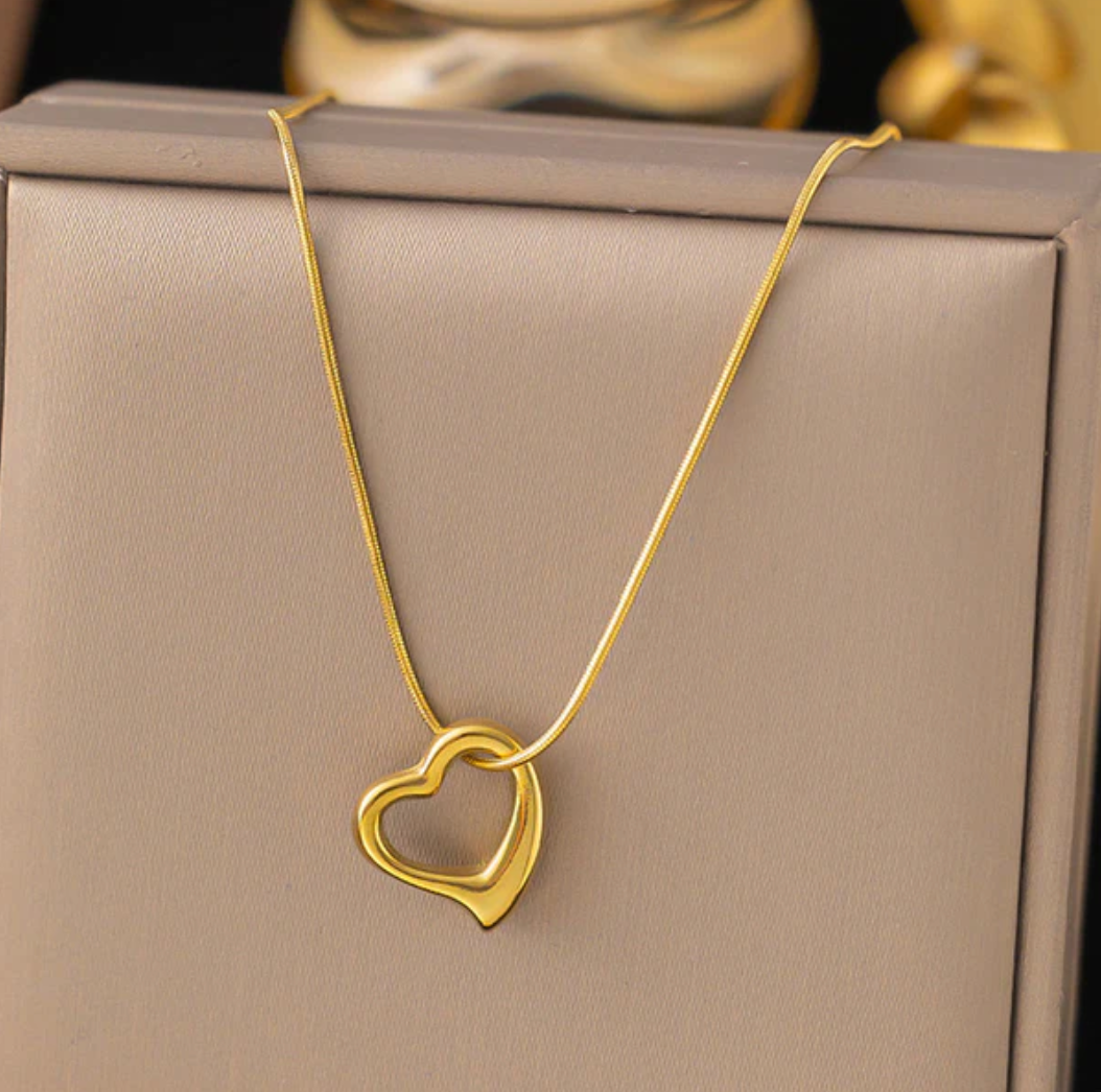 TFC Fusion Heart Gold Plated Necklace