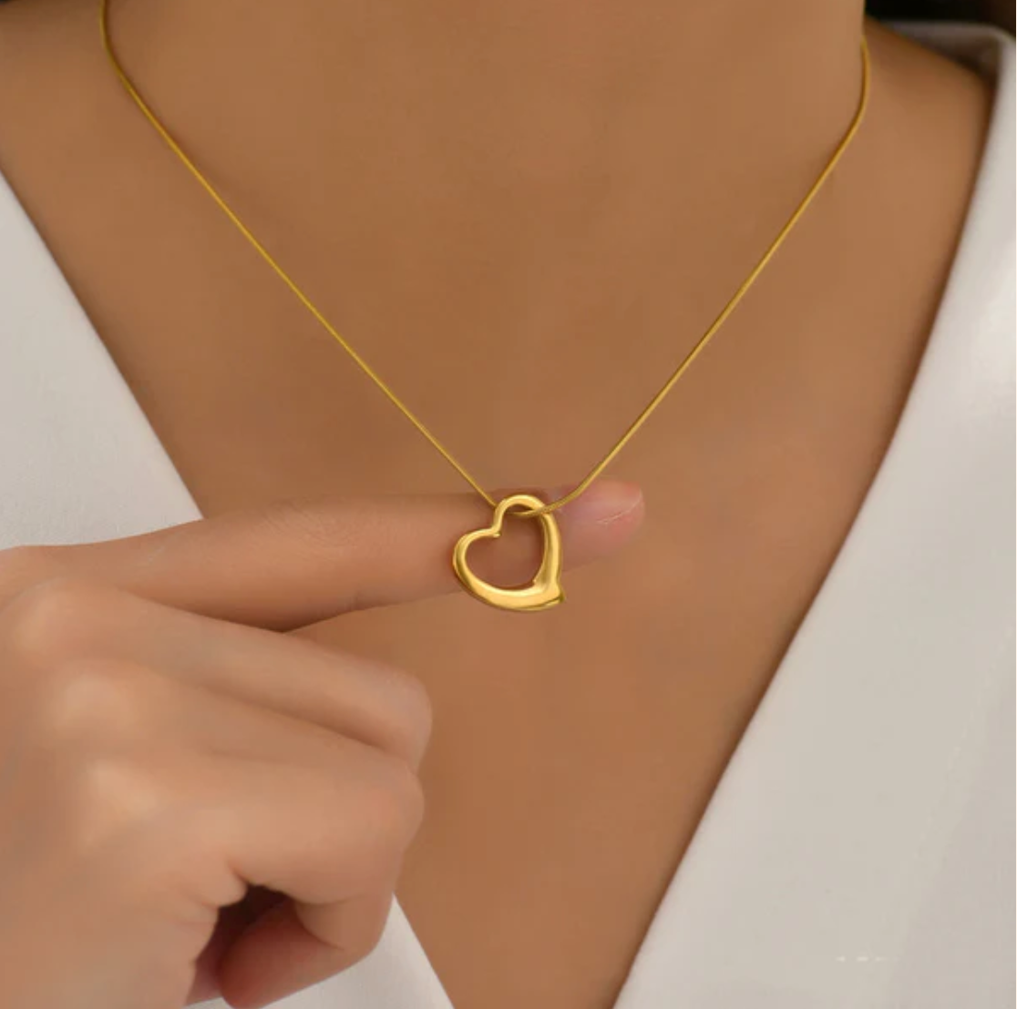 TFC Fusion Heart Gold Plated Necklace