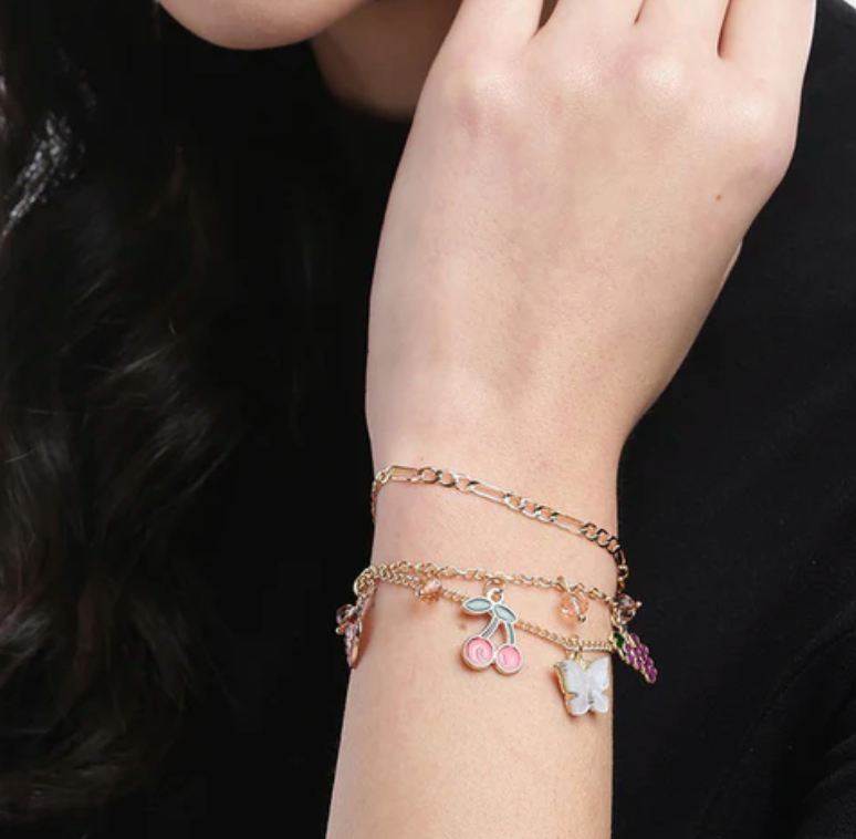 TFC Butter Cherry Gold Plated Bracelet Cum Anklet