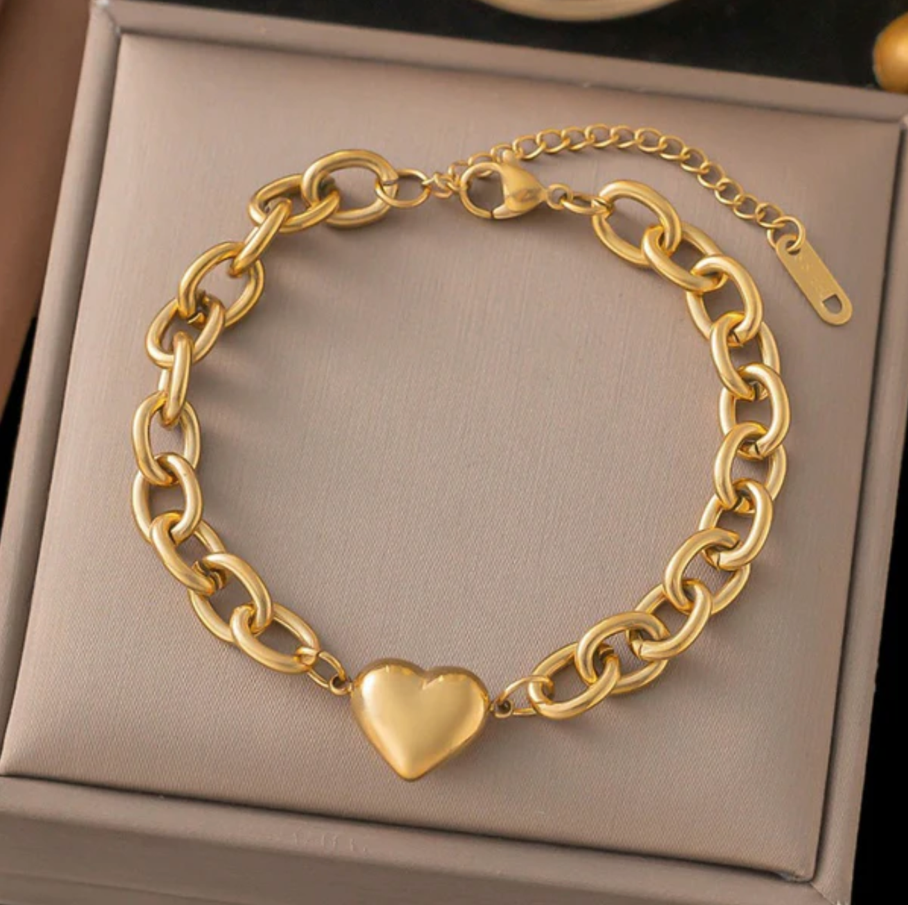 TFC Love Beat Gold Plated Chain Bracelet