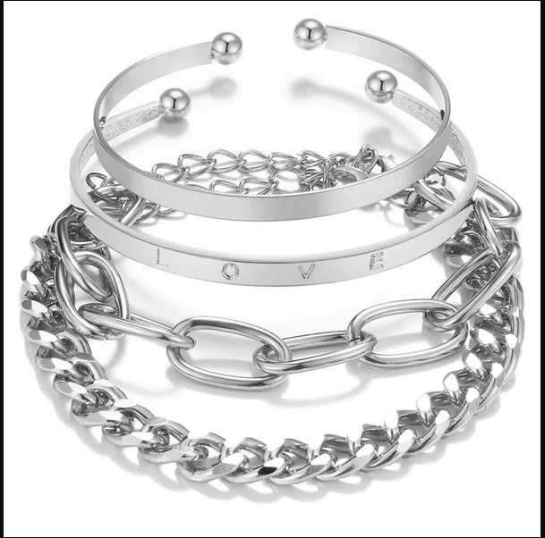 TFC Chic Layer Gold Plated Bracelet (Set of 4 )