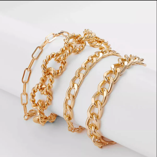 TFC Infinity Glow Gold Plated Bracelet (Set of 4 )