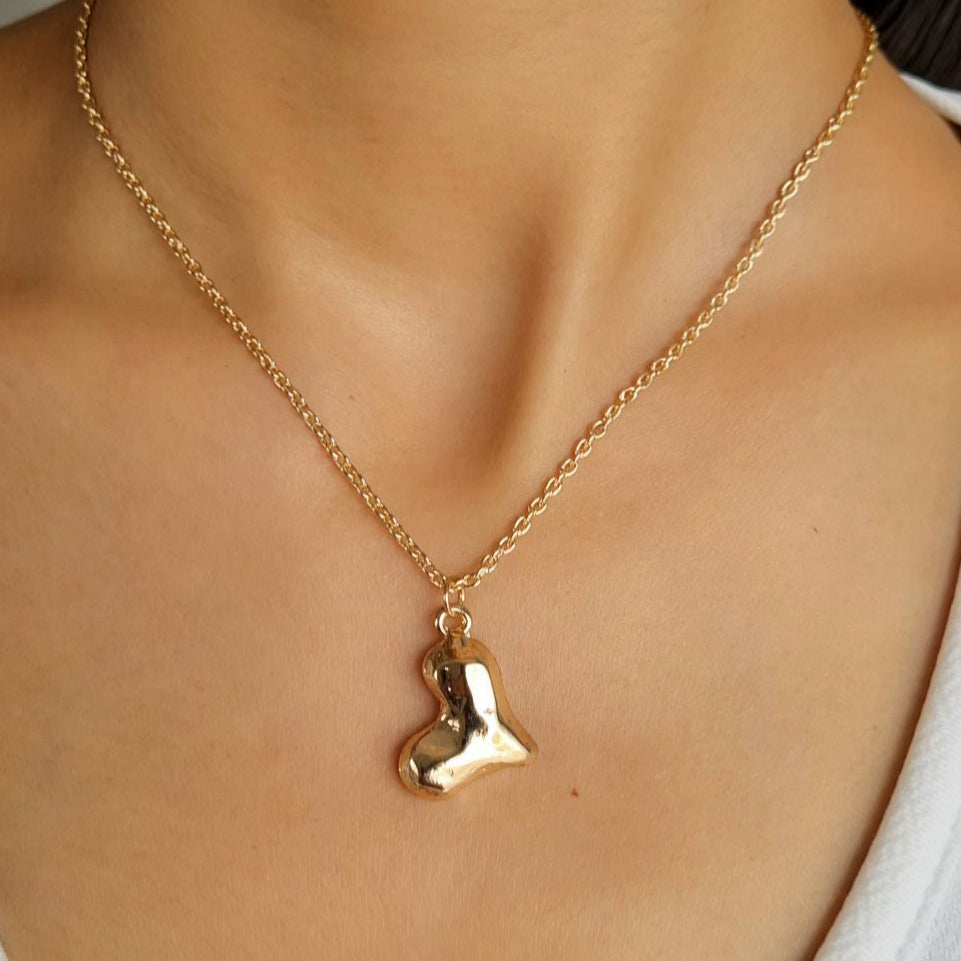 TFC Cute Heartz Gold Plated Pendant Necklace