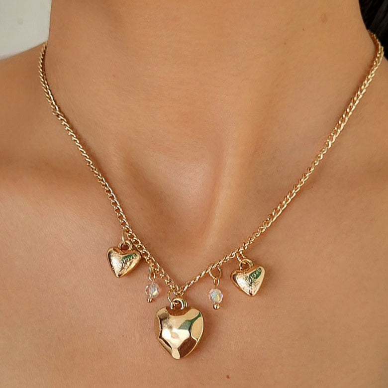 TFC Dainty Drape Of Love Gold Plated Necklace