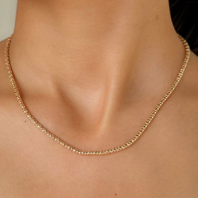 TFC Sleek Gold Plated Chain Necklace