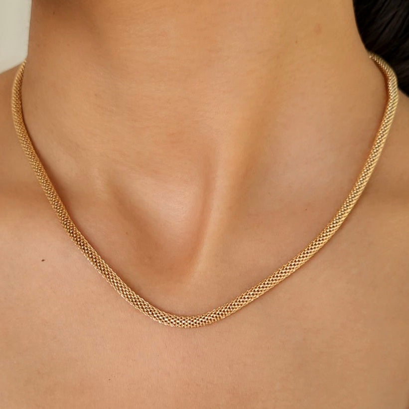 TFC Sleek & Chic Statement Gold Plated Necklace