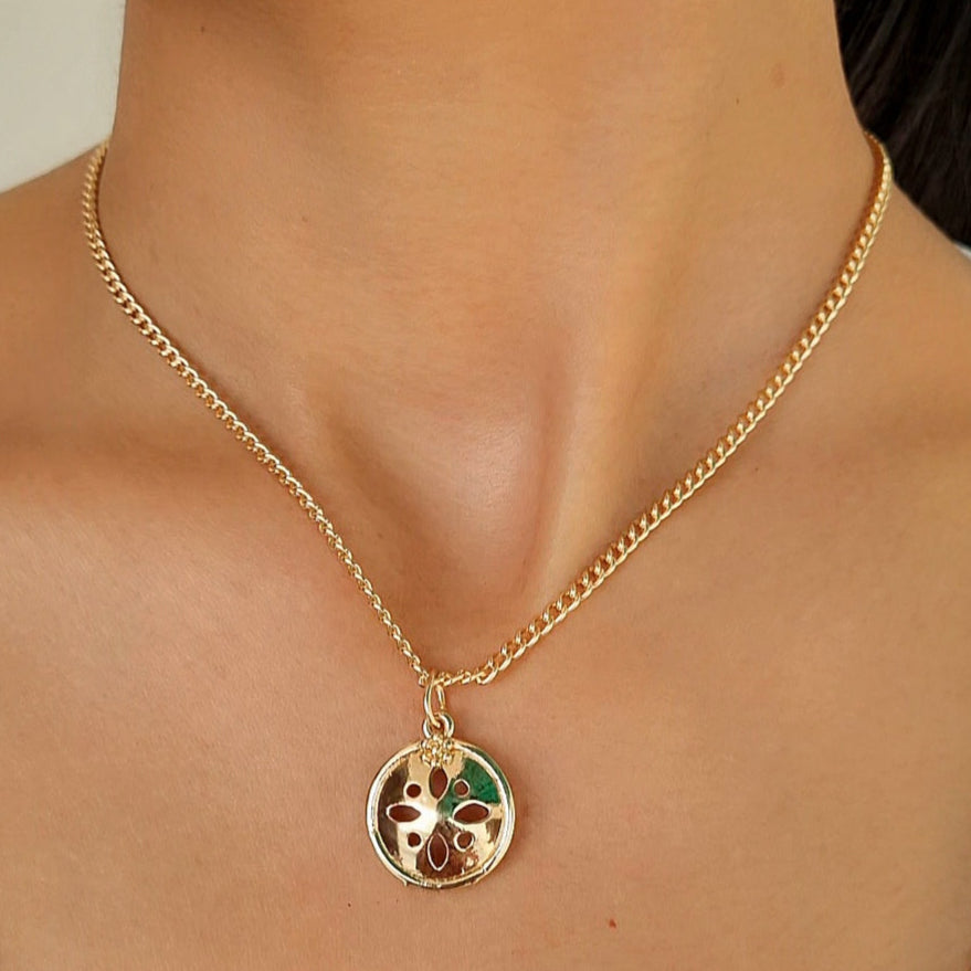 TFC Blossom Gold Plated Pendant Necklace