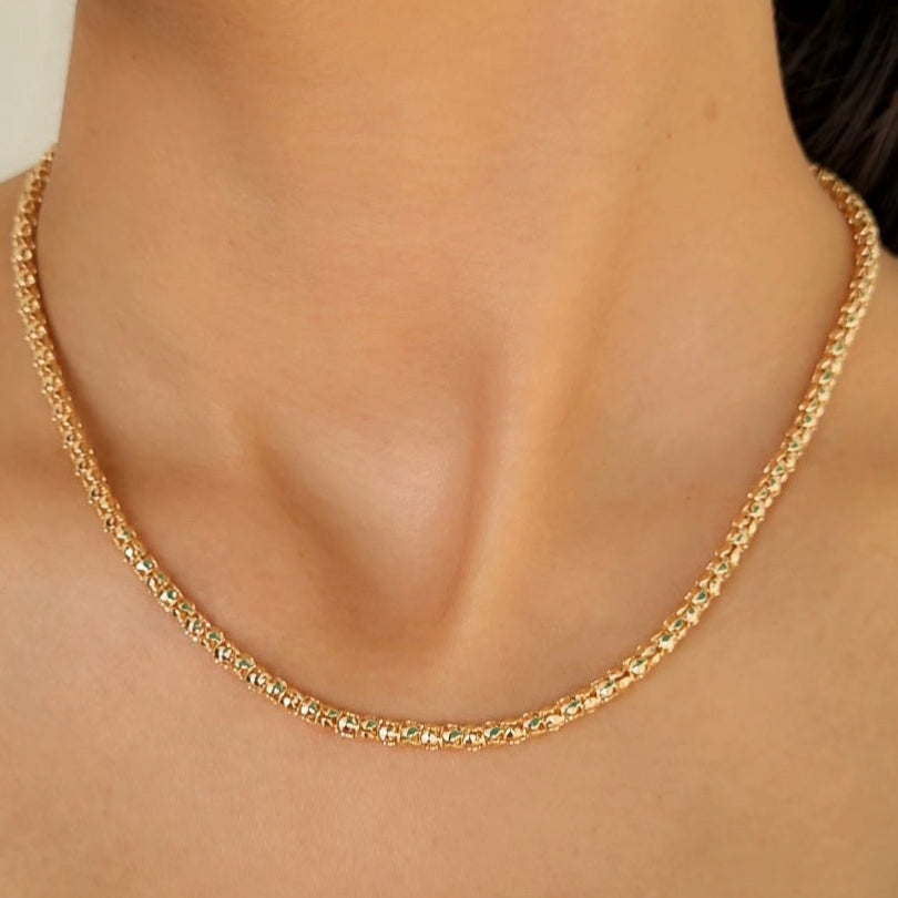 TFC Eternal Loop Gold Plated Necklace