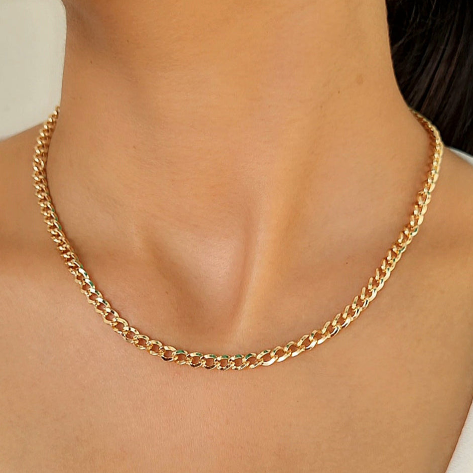 TFC Regal Chainline Gold Plated Chain Necklace
