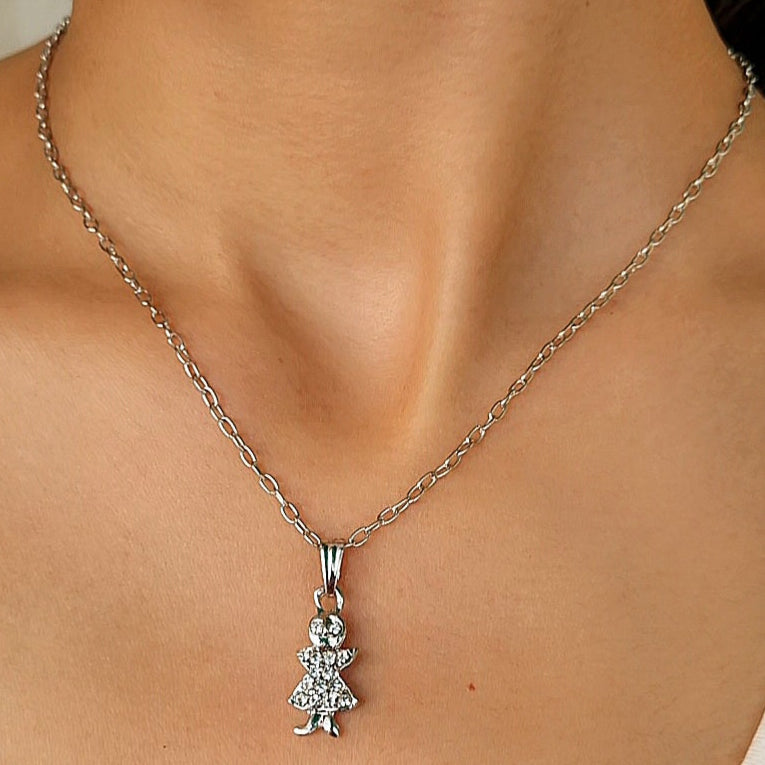 TFC Gilmore Girl Silver Plated Pendant Necklace