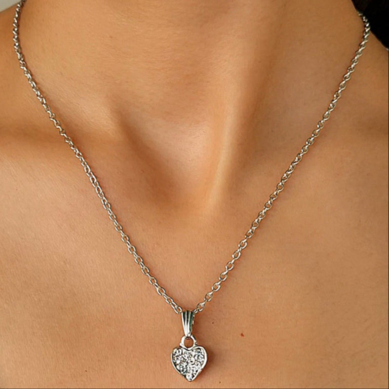 TFC Enchanted Love Silver Plated Pendant Necklace