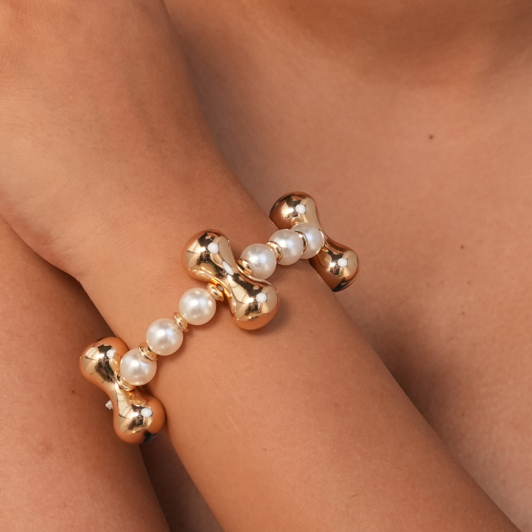 TFC 4 Dogbone Pearl Adjustable Bracelet