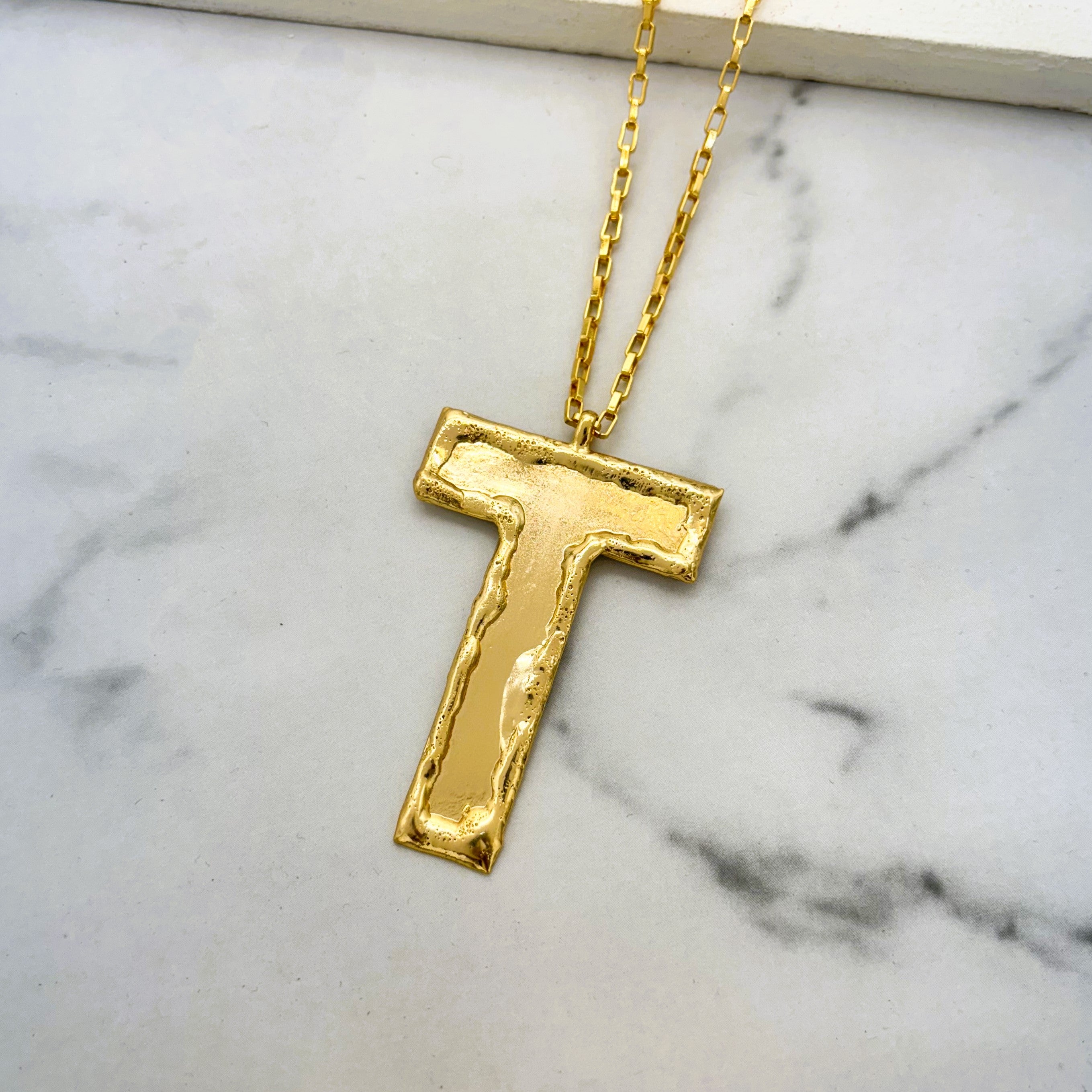 Initial Necklaces | Alphabet Jewellery | Letter T Necklace - Completedworks  | Completedworks