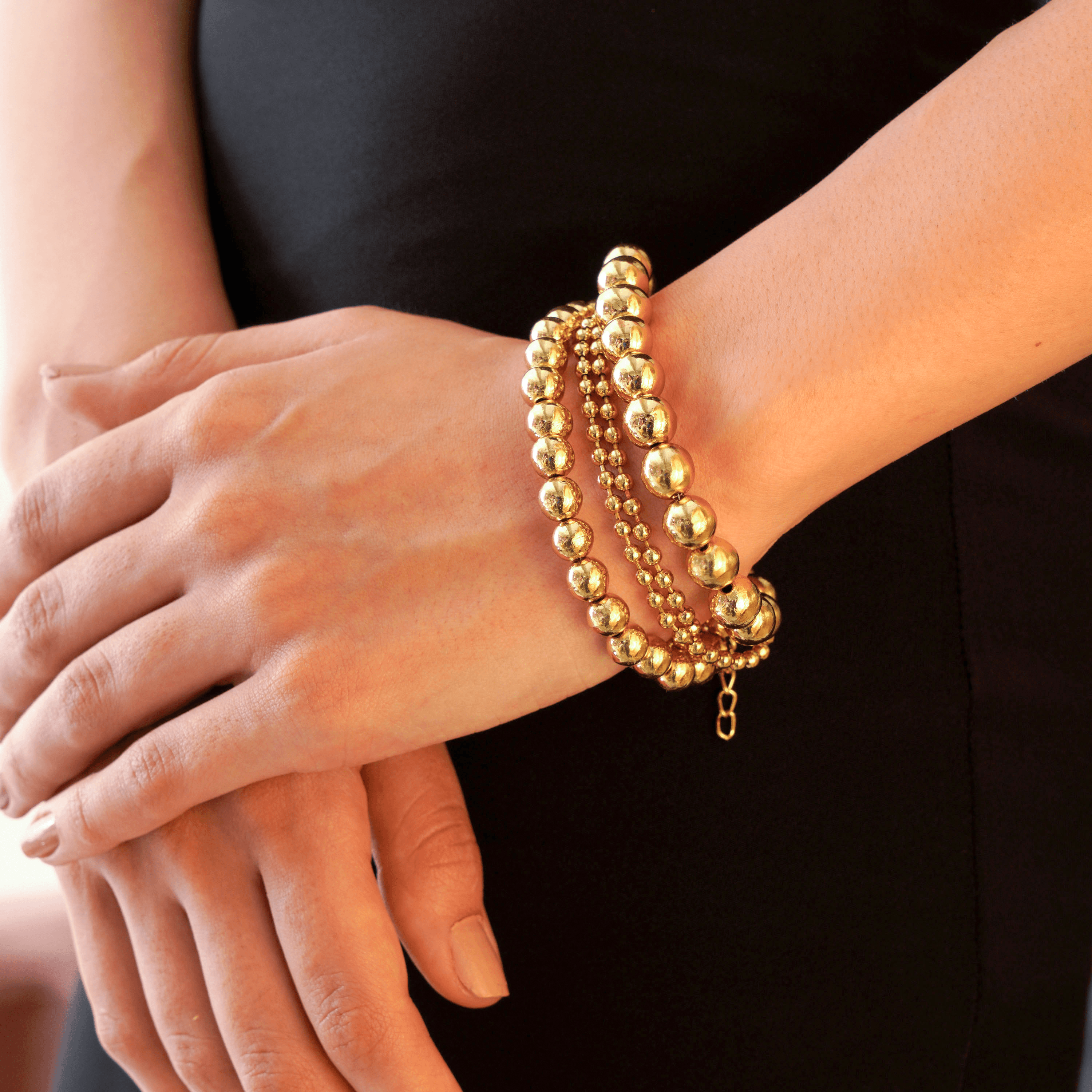 Gold Plated Beads  Bracelet