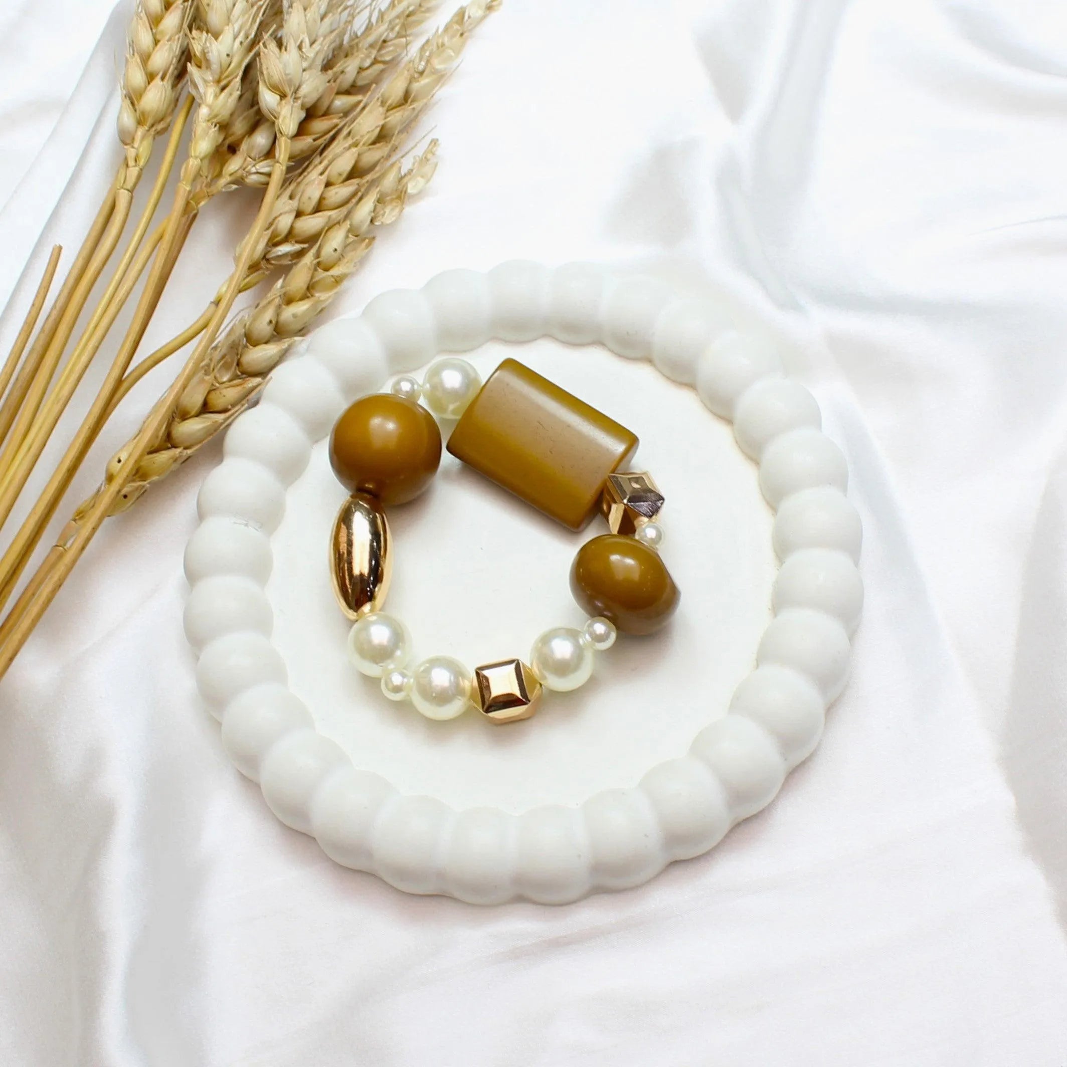 TFC Browny Pearl Adjustable Bracelet