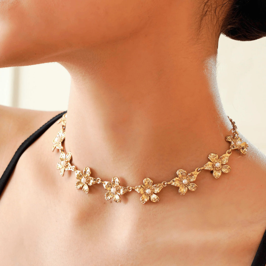 Buttercup gold plated necklace