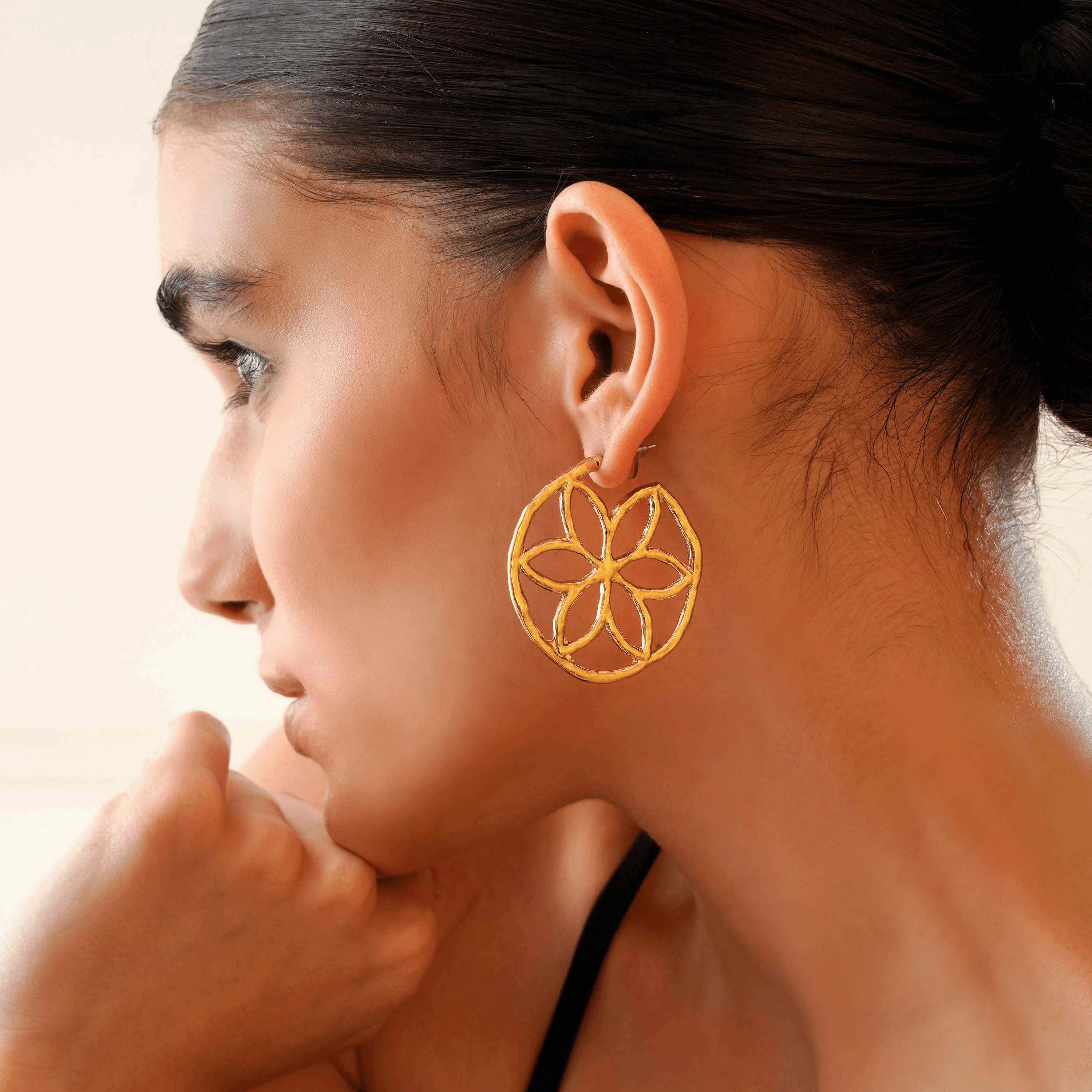 TFC Cheeky Charms Gold Plated Hoop Earrings