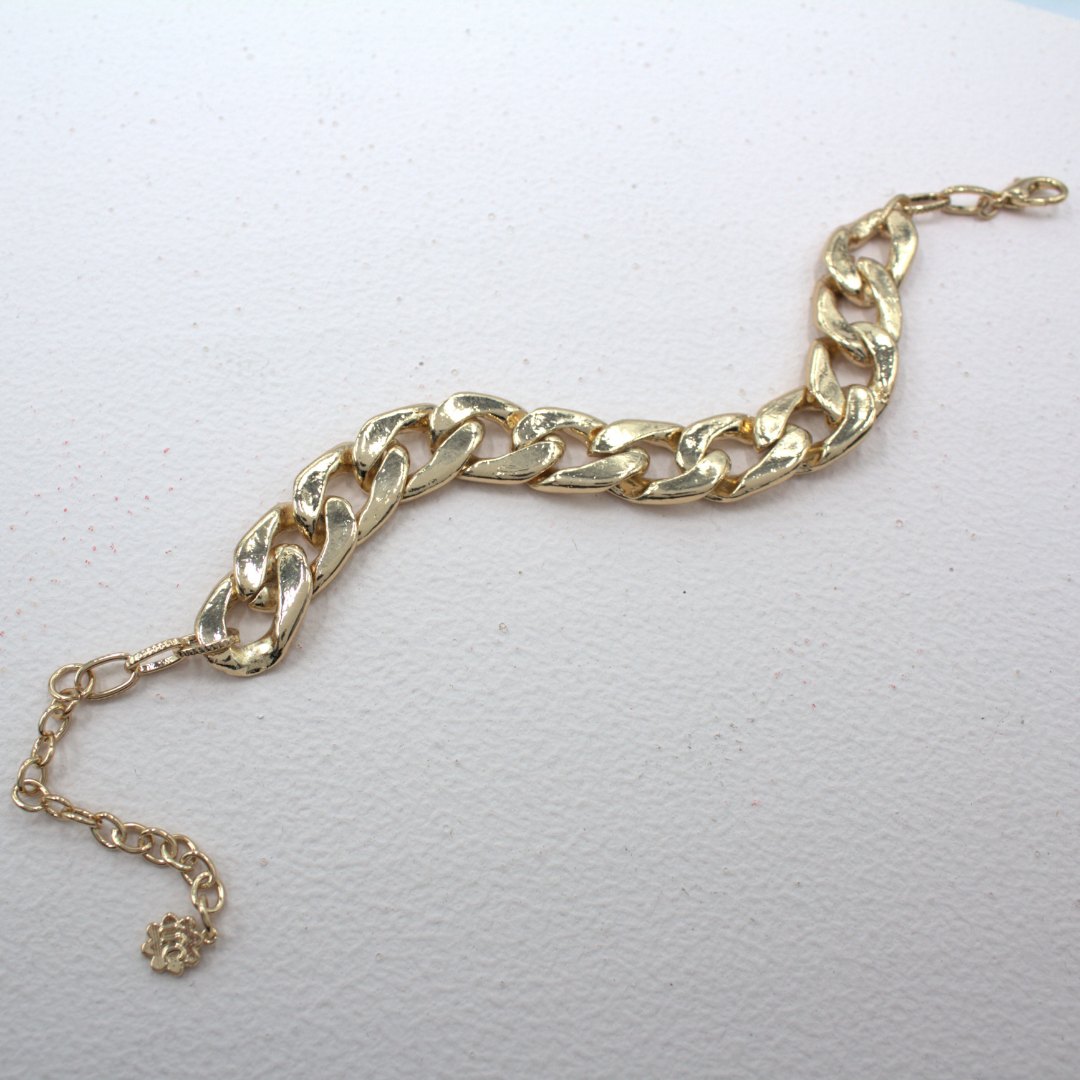 TFC Chunky Thick Chain Gold Plated Bracelet