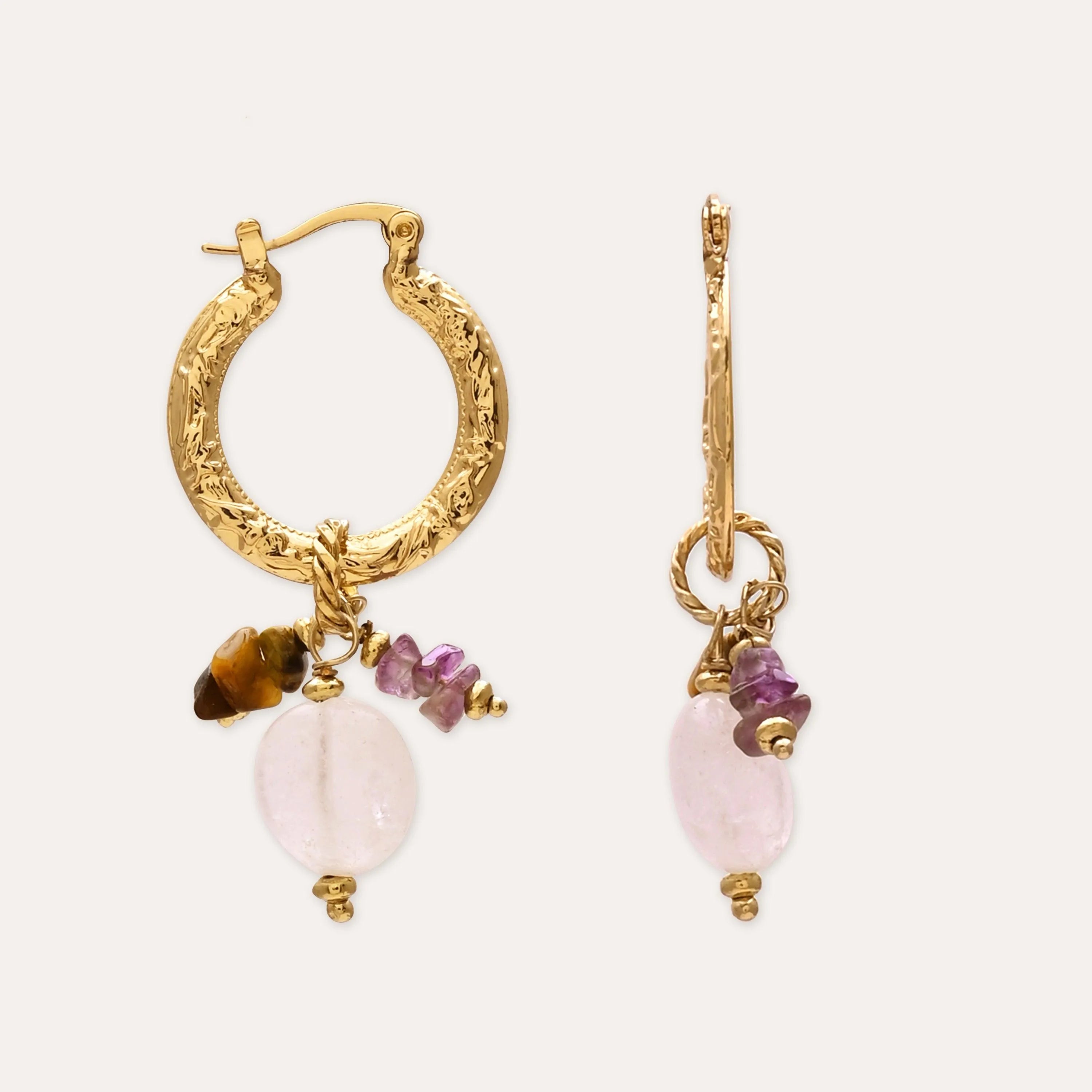 TFC Colorful Stones Gold Plated Dangler Earrings-Discover daily wear gold earrings including stud earrings, hoop earrings, and pearl earrings, perfect as earrings for women and earrings for girls.Find the cheapest fashion jewellery which is anti-tarnish only at The Fun company