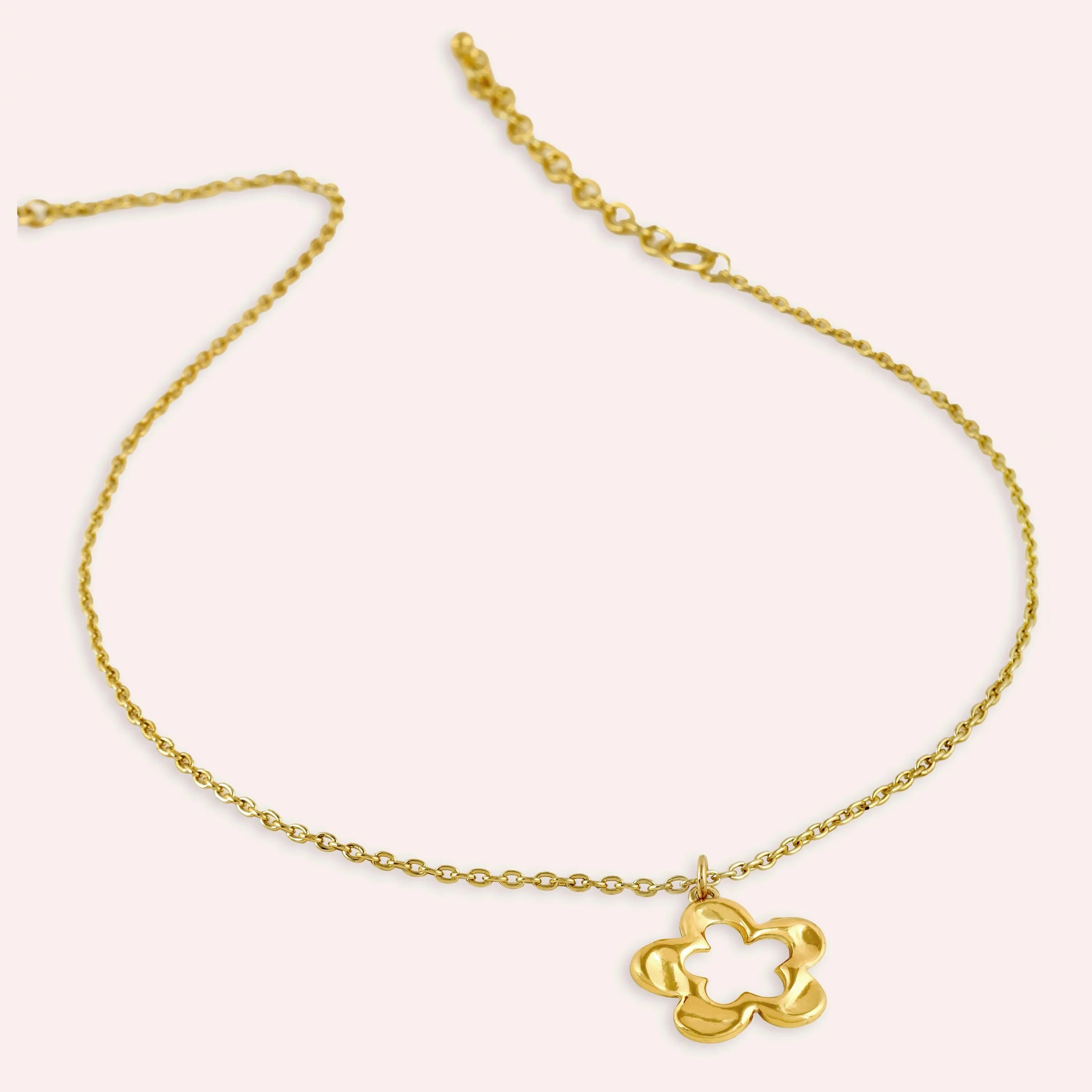 TFC Daisy Gold Plated Pendant Necklace-Enhance your elegance with our collection of gold-plated necklaces for women. Choose from stunning pendant necklaces, chic choker necklaces, and trendy layered necklaces. Our sleek and dainty designs are both affordable and anti-tarnish, ensuring lasting beauty. Enjoy the cheapest fashion jewellery, lightweight and stylish- only at The Fun Company