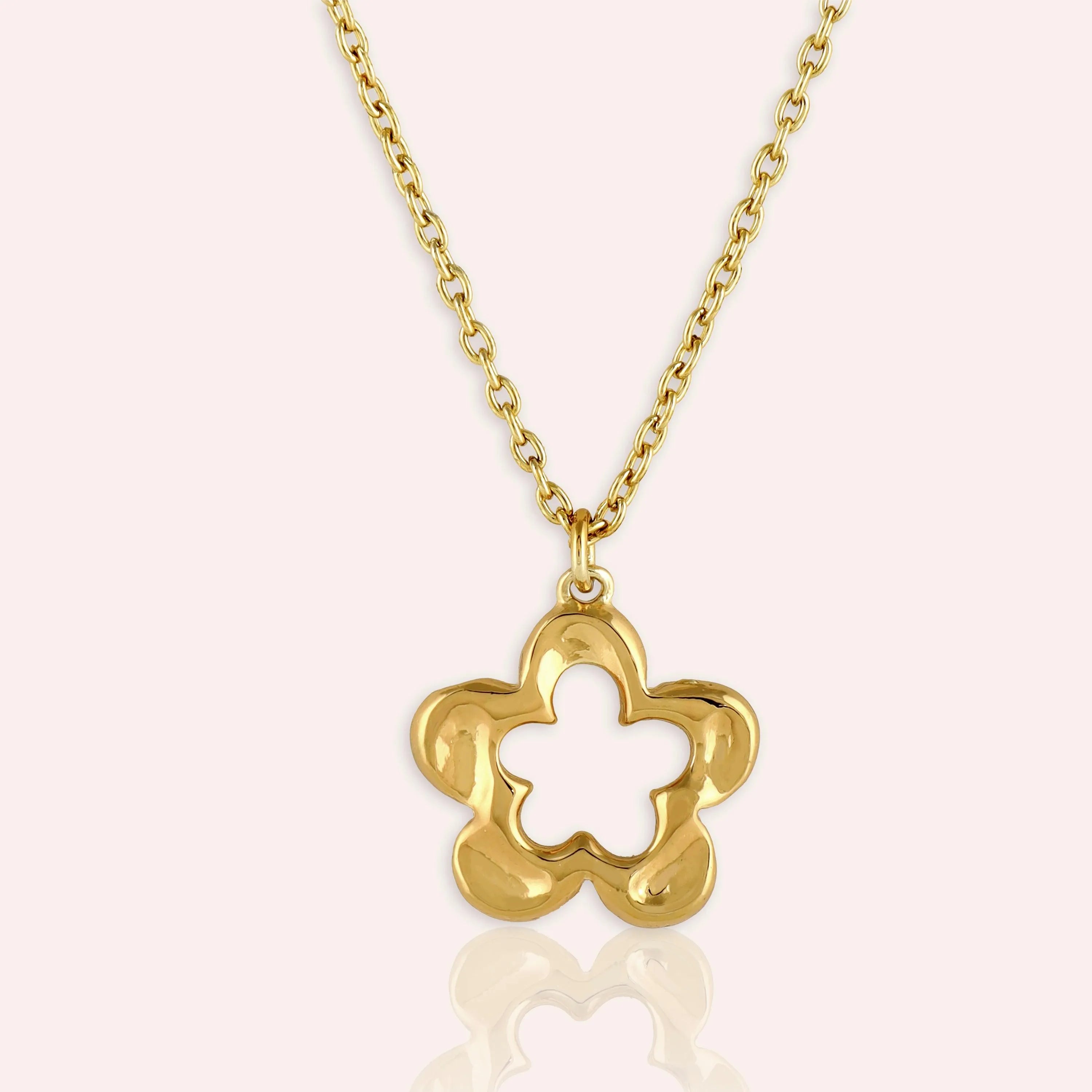 TFC Daisy Gold Plated Pendant Necklace-Enhance your elegance with our collection of gold-plated necklaces for women. Choose from stunning pendant necklaces, chic choker necklaces, and trendy layered necklaces. Our sleek and dainty designs are both affordable and anti-tarnish, ensuring lasting beauty. Enjoy the cheapest fashion jewellery, lightweight and stylish- only at The Fun Company