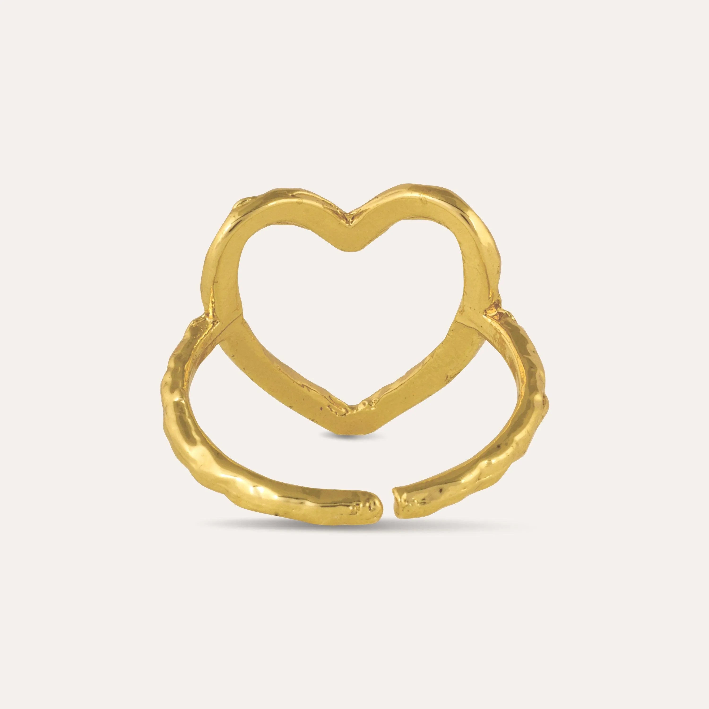 TFC Darling Love Gold Plated Adjustable Ring