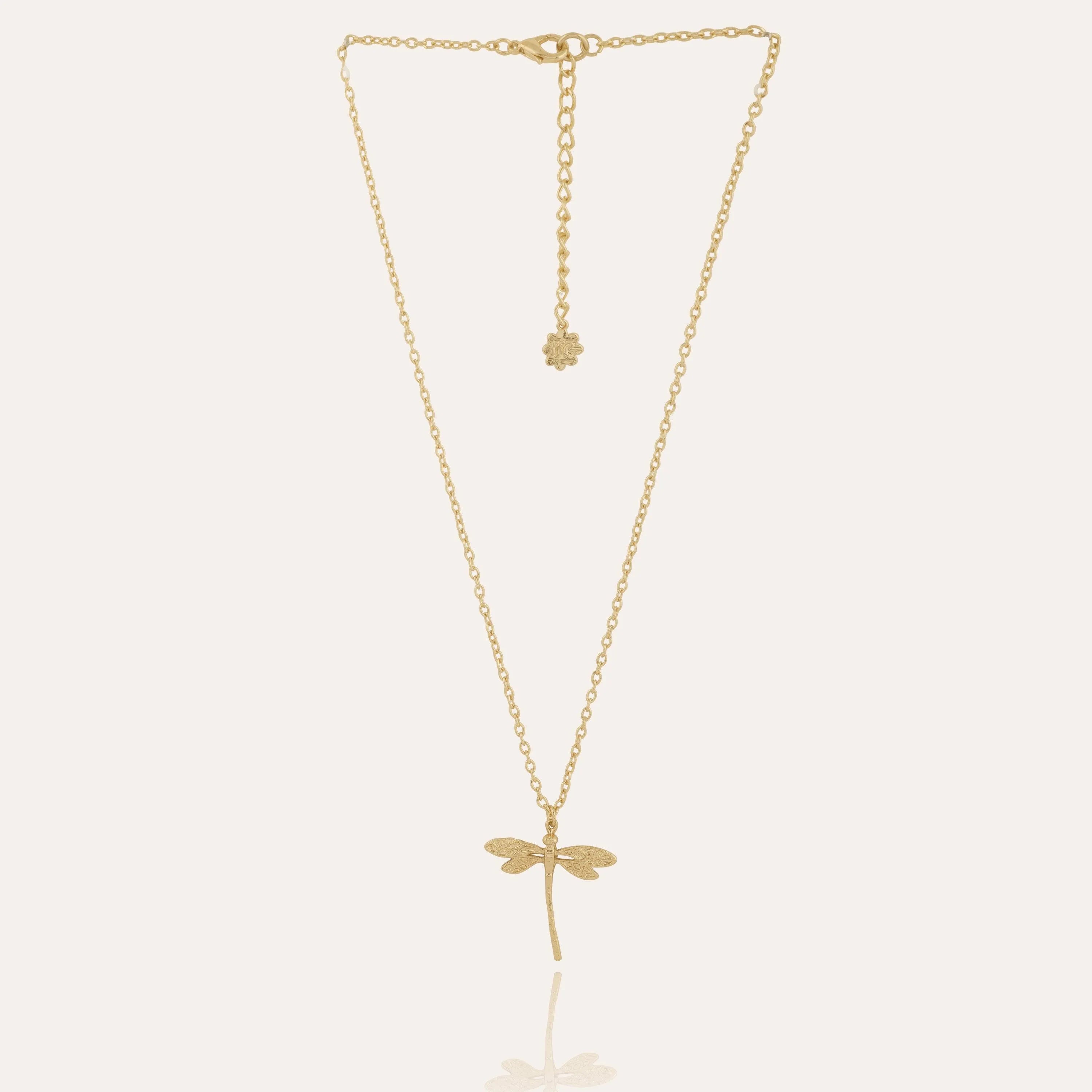 TFC Dragonfly Gold Plated Pendant Necklace-Enhance your elegance with our collection of gold-plated necklaces for women. Choose from stunning pendant necklaces, chic choker necklaces, and trendy layered necklaces. Our sleek and dainty designs are both affordable and anti-tarnish, ensuring lasting beauty. Enjoy the cheapest fashion jewellery, lightweight and stylish- only at The Fun Company.