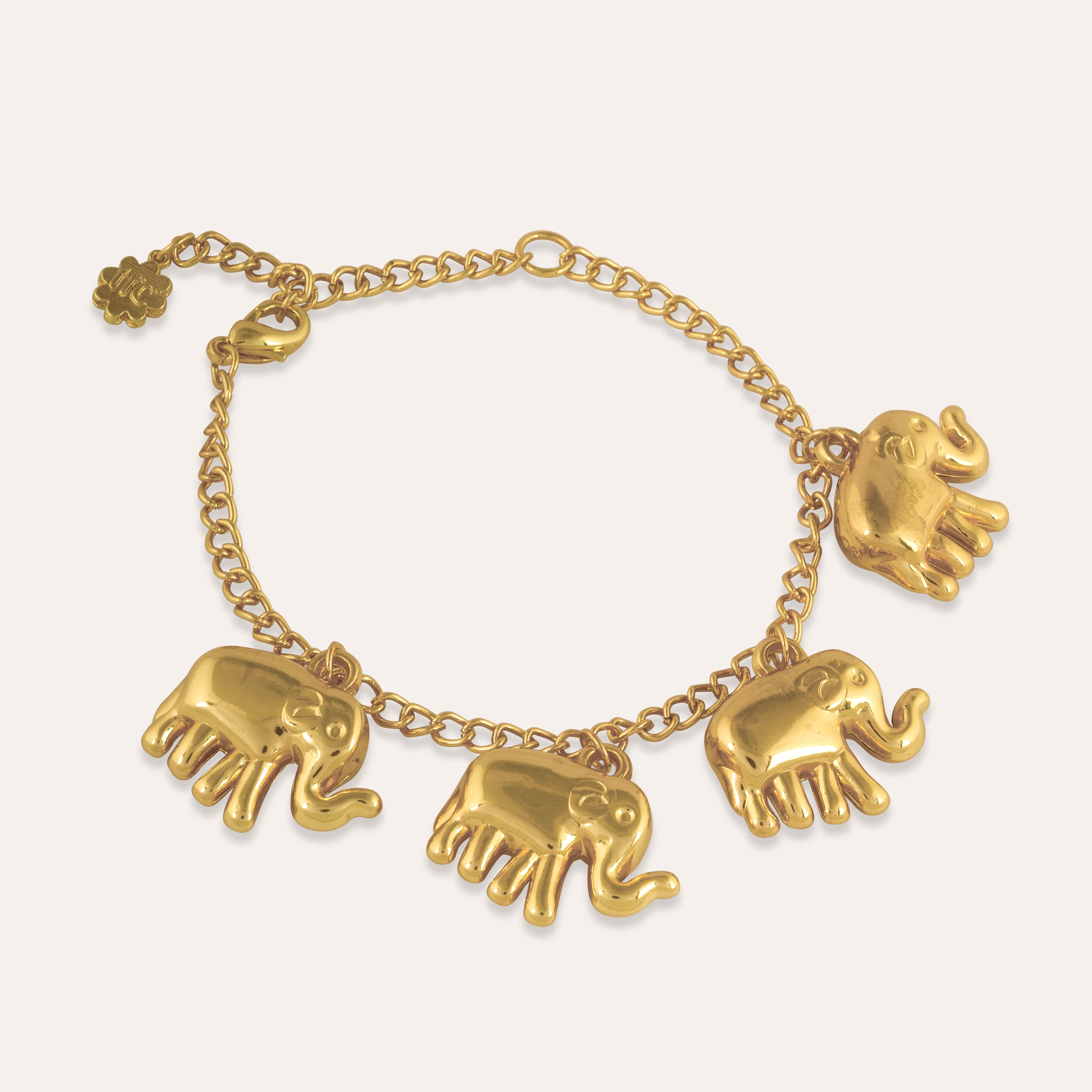 Elephant Gold Plated Bracelet