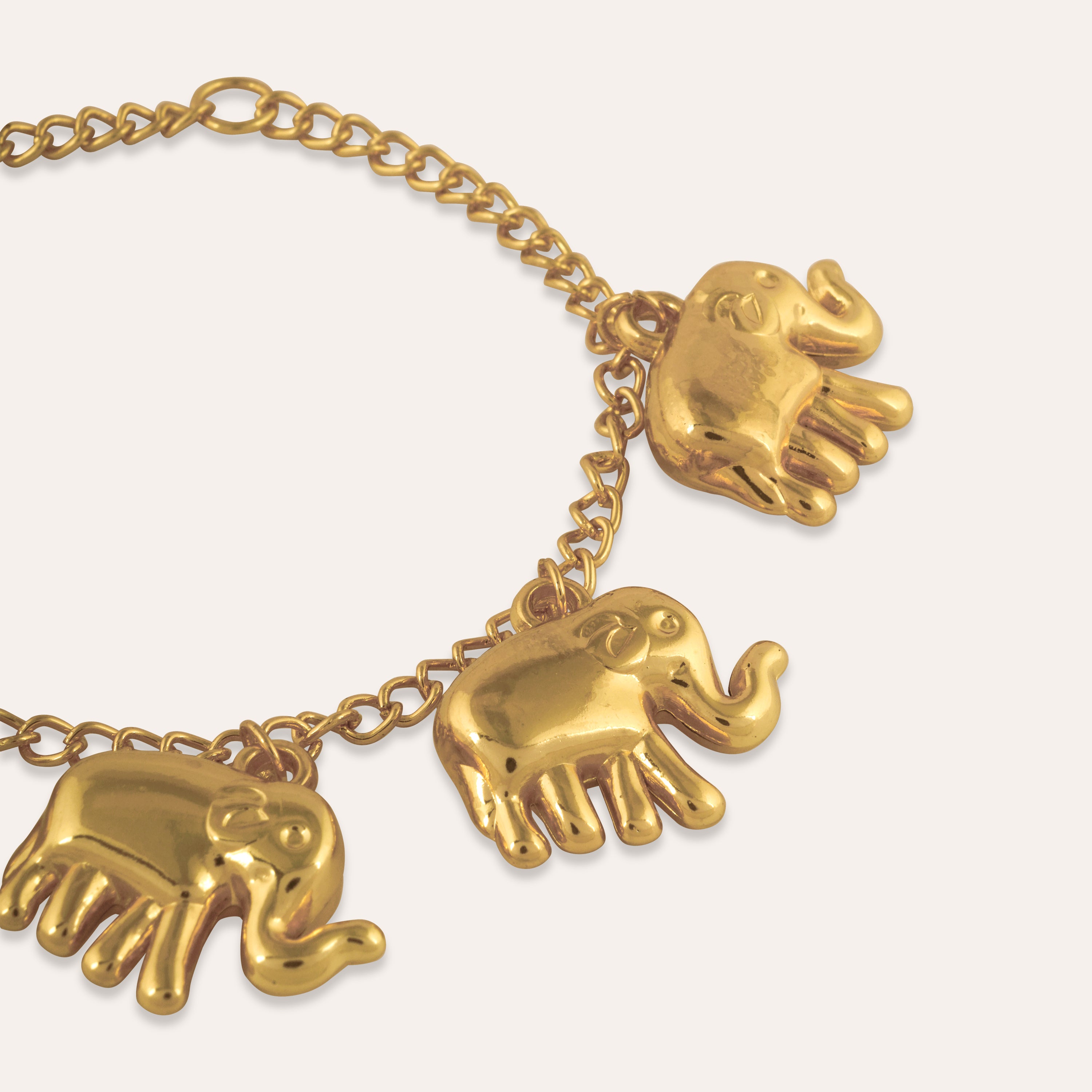 Buy Gold Elephant Bracelet, Good Luck Elephant Bracelet, Women's Elephant  Bracelet, 14k Heavy Plated Gold, Lifetime Replacement Guarantee Online in  India - Etsy