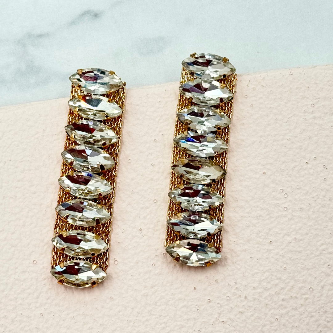 Gemstone Gold plated Earrings
