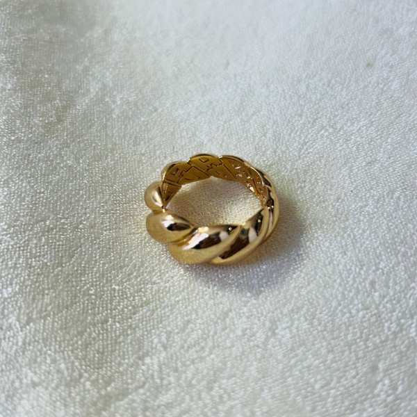 TFC 24K Fluffy Croissant Gold Plated Ring