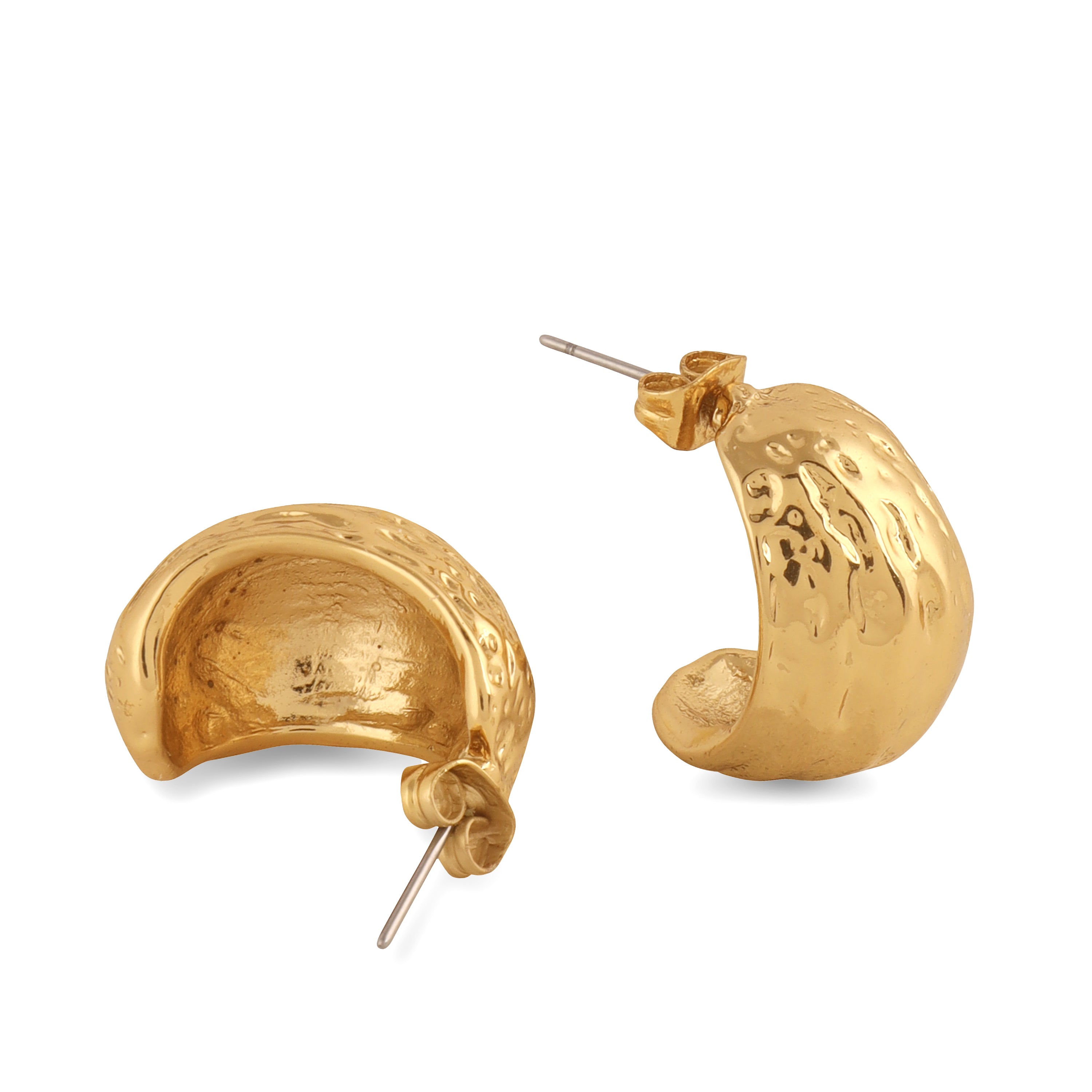 TFC Fluffy Feathers Gold Plated Stud Earrings-Discover daily wear gold earrings including stud earrings, hoop earrings, and pearl earrings, perfect as earrings for women and earrings for girls.Find the cheapest fashion jewellery which is anti-tarnish only at The Fun company