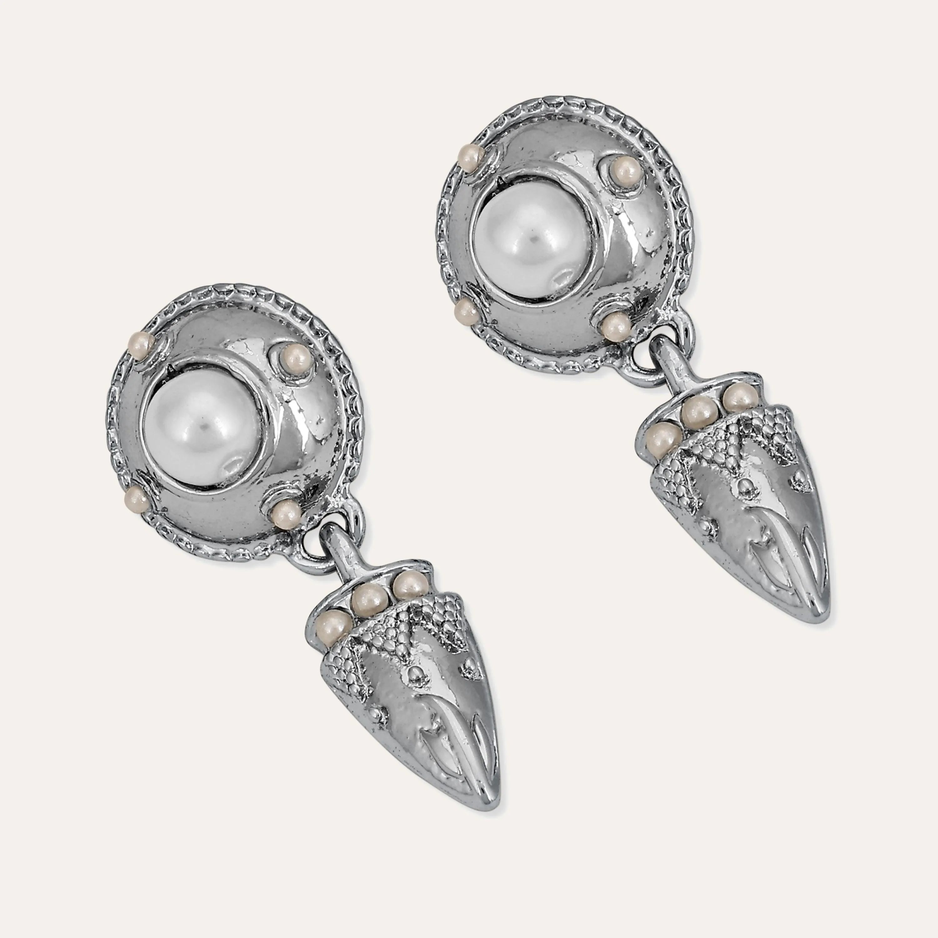 TFC Glamour Nova Silver Plated Dangler Earrings-Discover daily wear gold earrings including stud earrings, hoop earrings, and pearl earrings, perfect as earrings for women and earrings for girls.Find the cheapest fashion jewellery which is anti-tarnish only at The Fun company