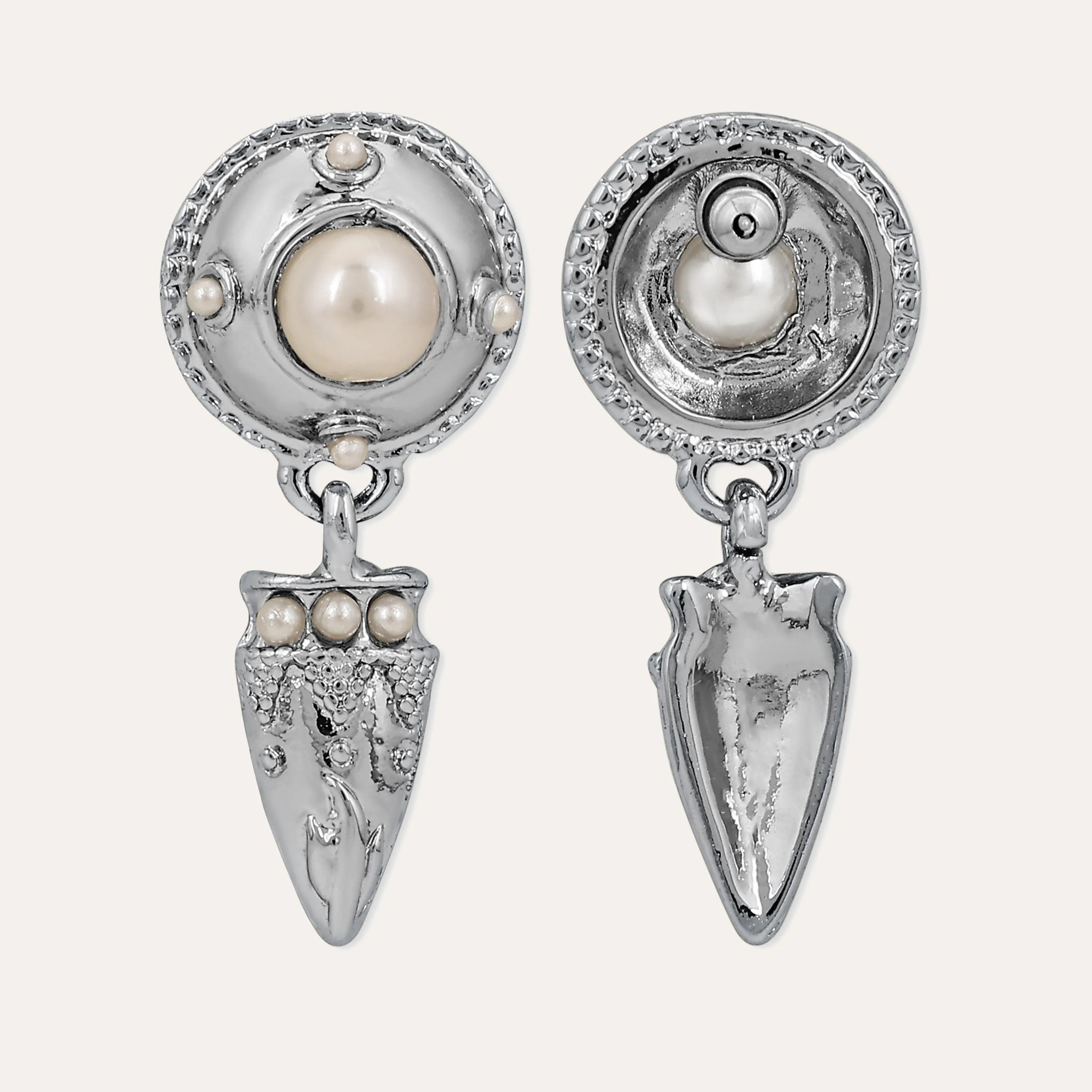 TFC Glamour Nova Silver Plated Dangler Earrings-Discover daily wear gold earrings including stud earrings, hoop earrings, and pearl earrings, perfect as earrings for women and earrings for girls.Find the cheapest fashion jewellery which is anti-tarnish only at The Fun company