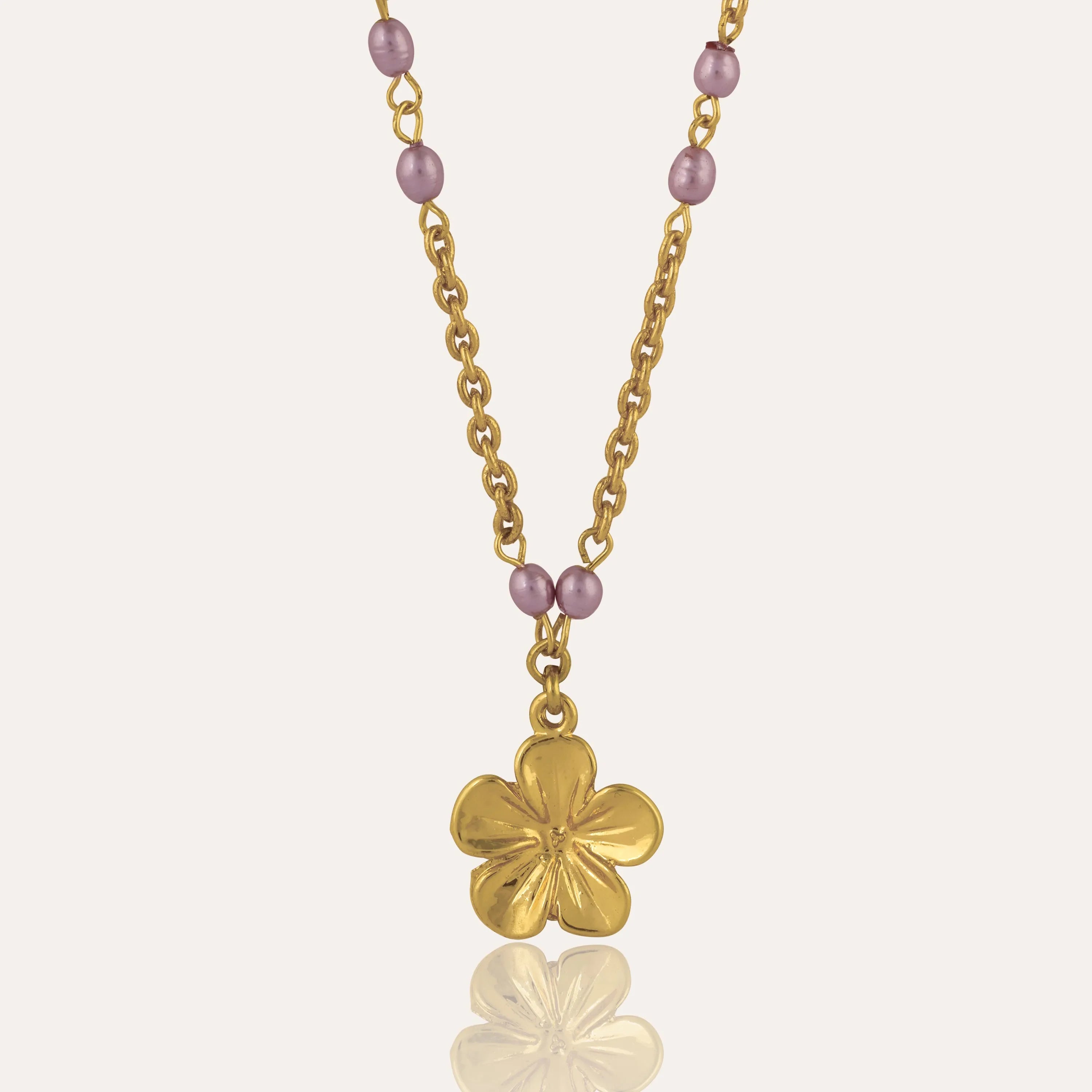 TFC Golden Flower Gold Plated Pendant Necklace-Enhance your elegance with our collection of gold-plated necklaces for women. Choose from stunning pendant necklaces, chic choker necklaces, and trendy layered necklaces. Our sleek and dainty designs are both affordable and anti-tarnish, ensuring lasting beauty. Enjoy the cheapest fashion jewellery, lightweight and stylish- only at The Fun Company