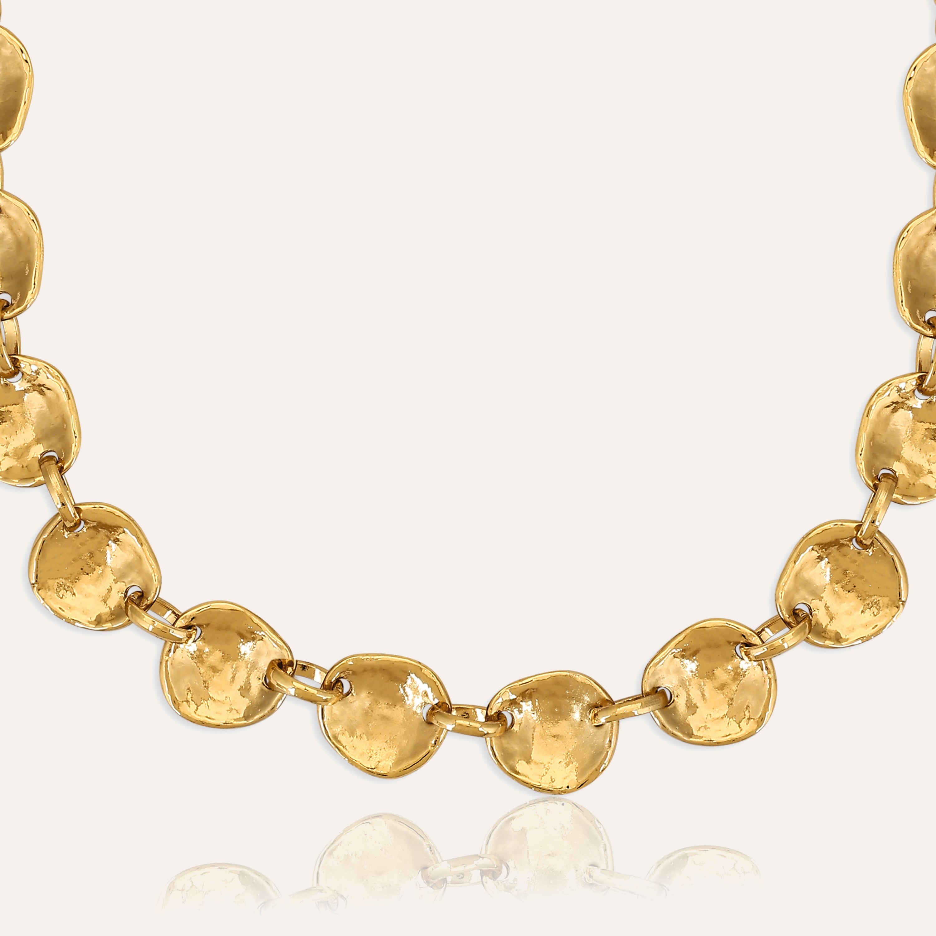 TFC Golden Stones Plated Necklace-Enhance your elegance with our collection of gold-plated necklaces for women. Choose from stunning pendant necklaces, chic choker necklaces, and trendy layered necklaces. Our sleek and dainty designs are both affordable and anti-tarnish, ensuring lasting beauty. Enjoy the cheapest fashion jewellery, lightweight and stylish- only at The Fun Company
